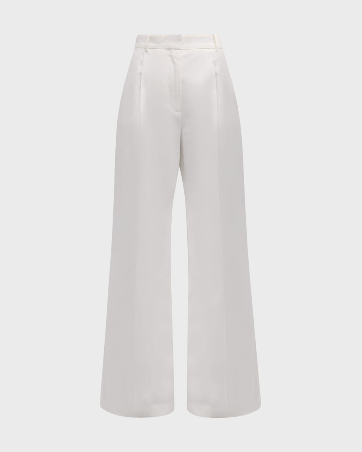 ARGENT Pleated High-Rise Wide-Leg Trousers