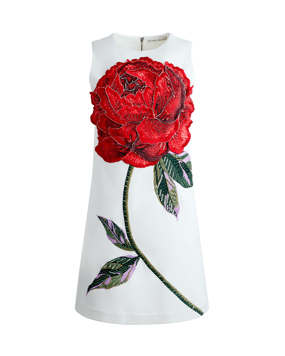 Alice + Olivia Clyde Embellished Shift Dress