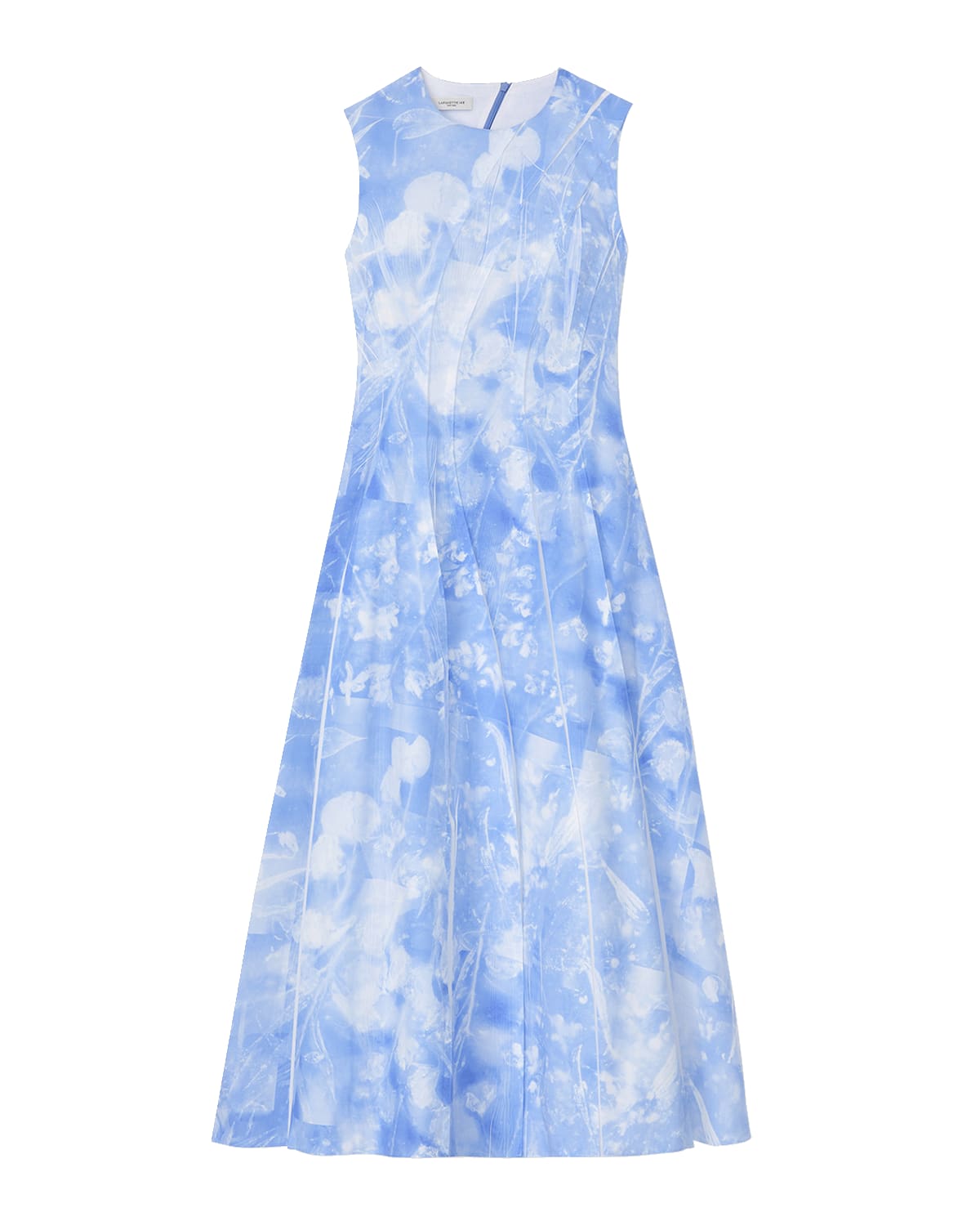 Lafayette 148 New York Sleeveless Pleated Floral-Print Midi Dress