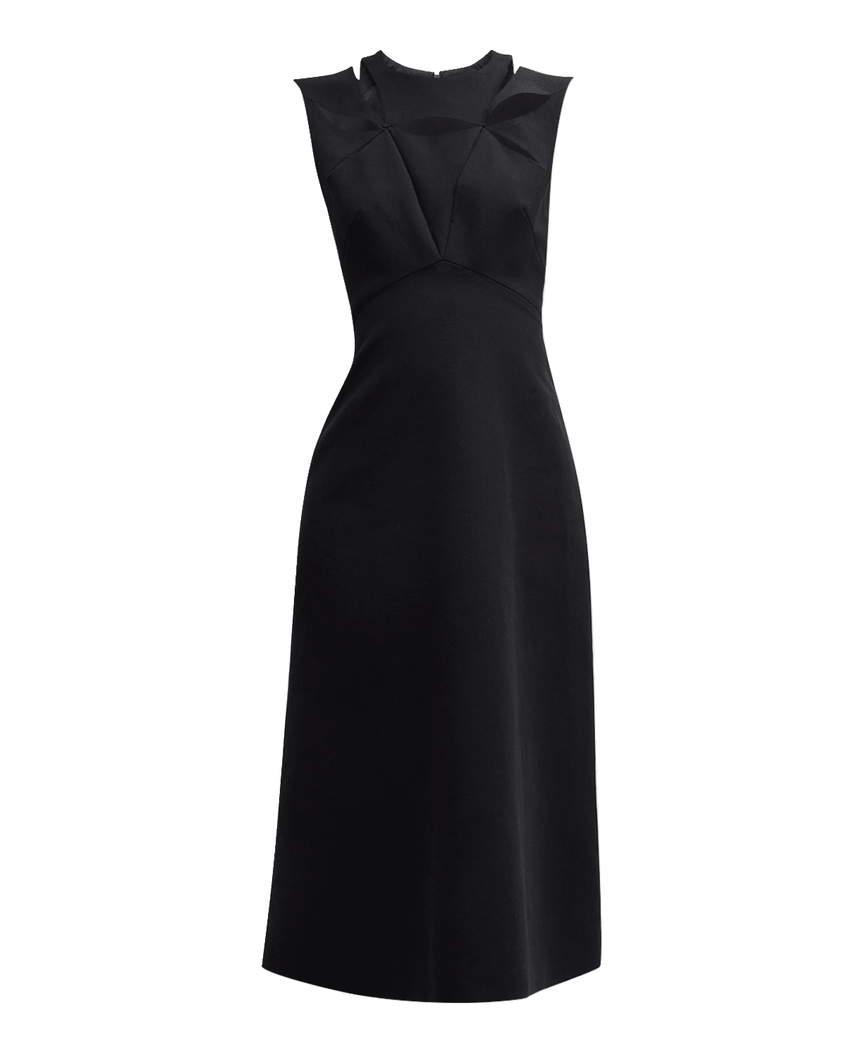 Mantu Sleeveless Cutout A-Line Midi Dress