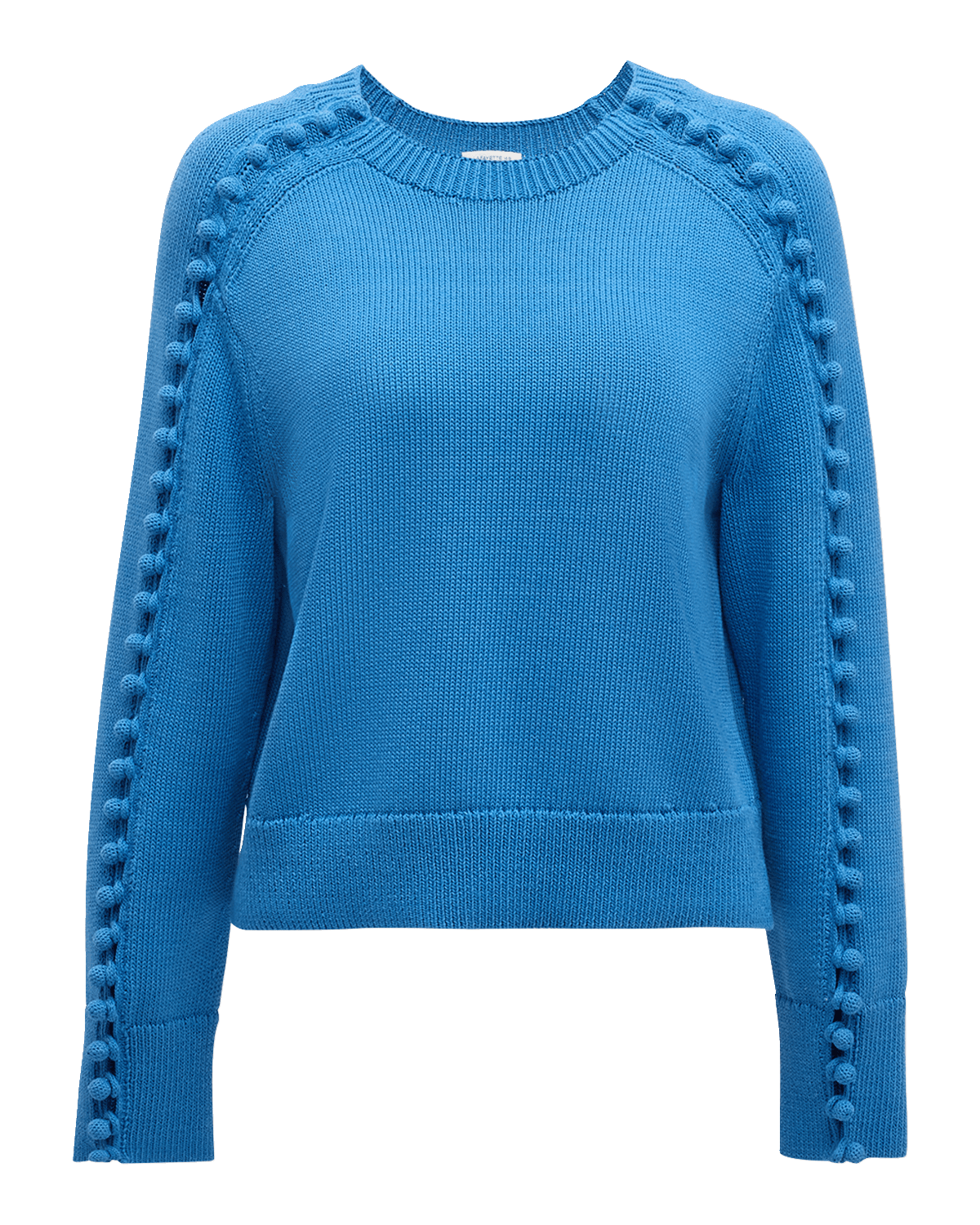Lafayette 148 New York Button-Sleeve Crewneck Sweater