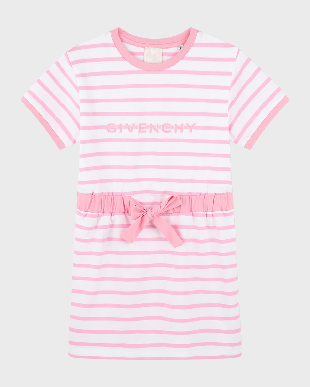 Givenchy Girl's Striped Cotton Jersey Dress, Size 4-14
