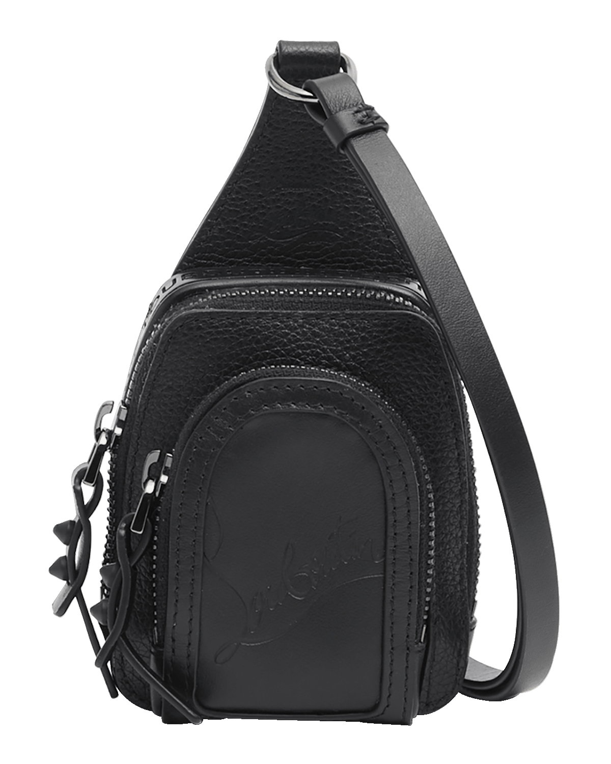 Christian Louboutin Men's Loubifunk Mini Crossbody Bag in Leather