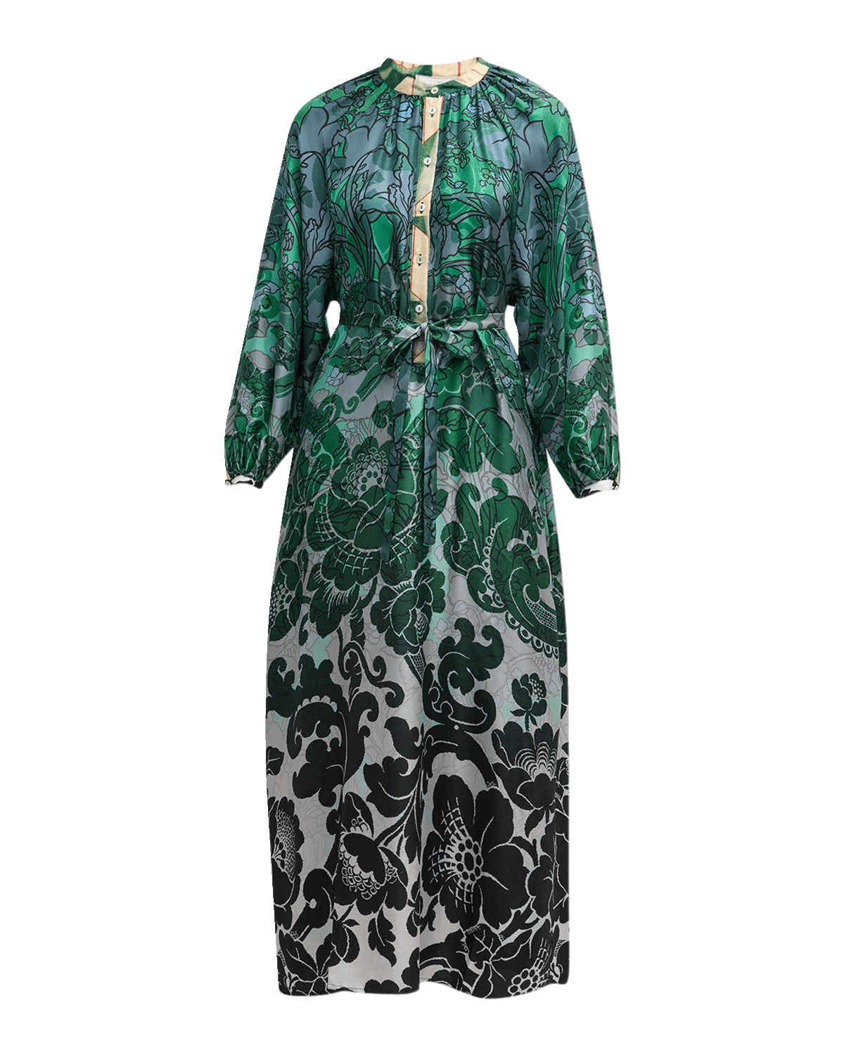 Pierre-Louis Mascia Ombre Floral-Print Maxi Dress