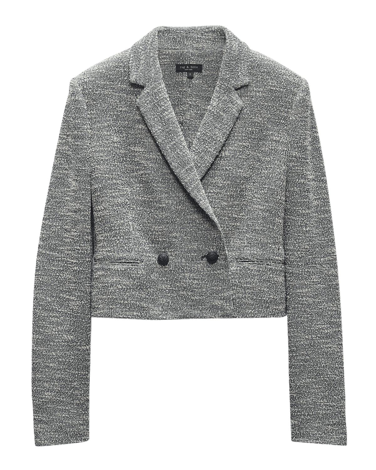 Rag & Bone Josie Cropped Italian Tweed Blazer