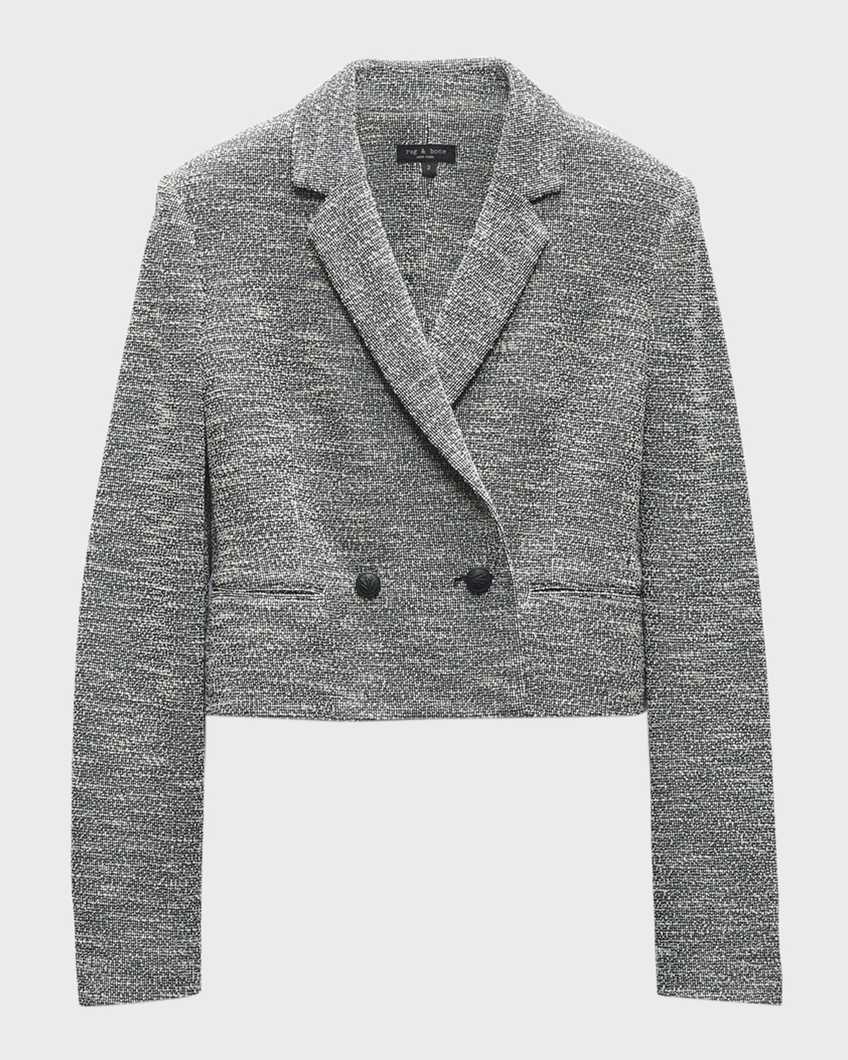 Rag & Bone Josie Cropped Italian Tweed Blazer