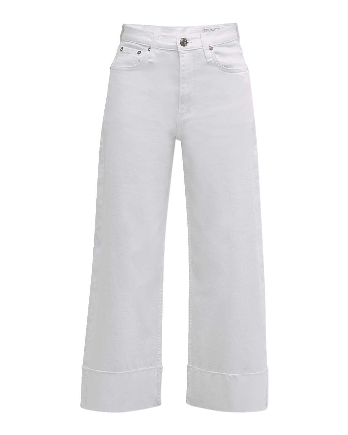 Rag & Bone Andi Wide-Leg Cuffed Jeans