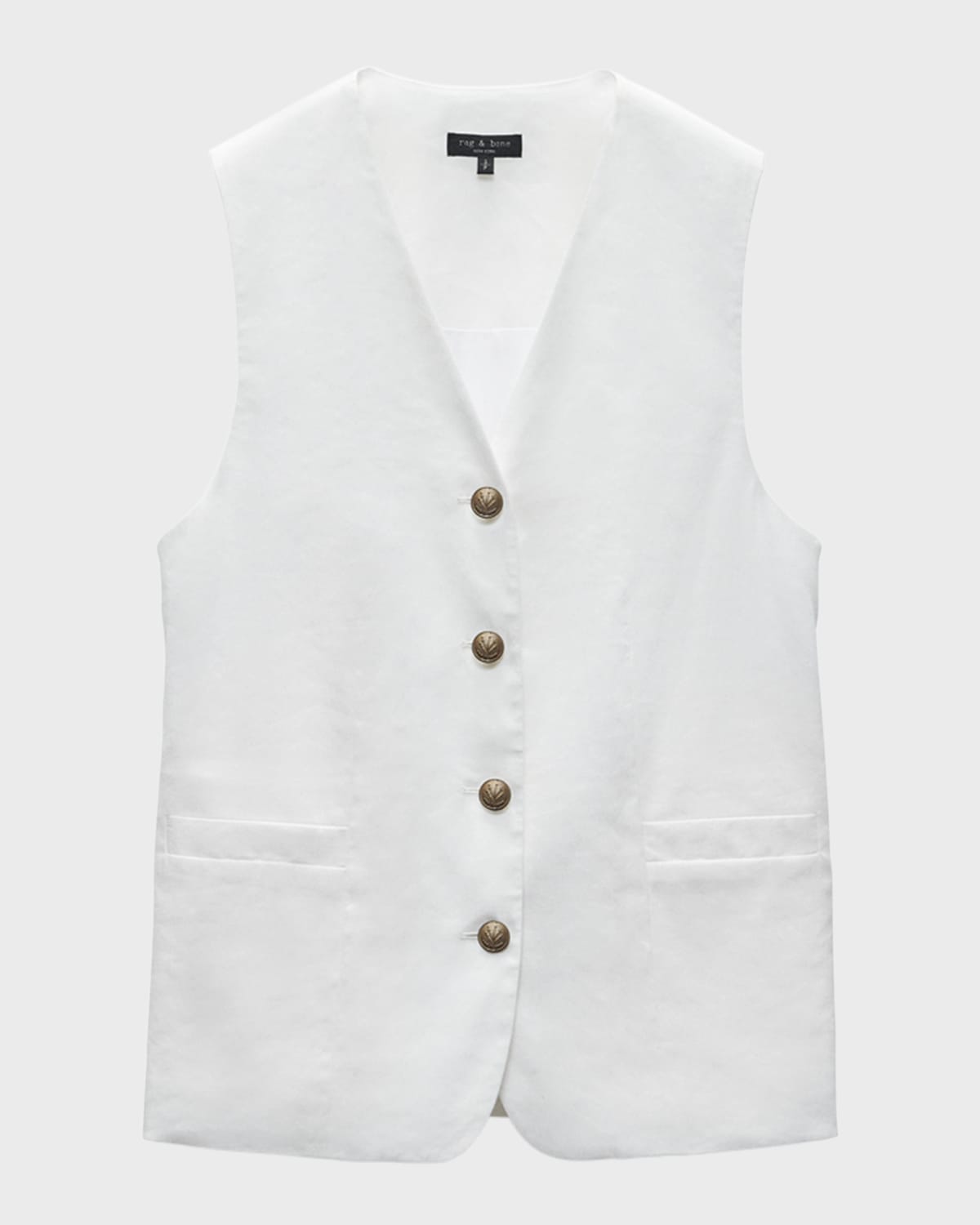 Rag & Bone Charlotte Linen Suiting Vest