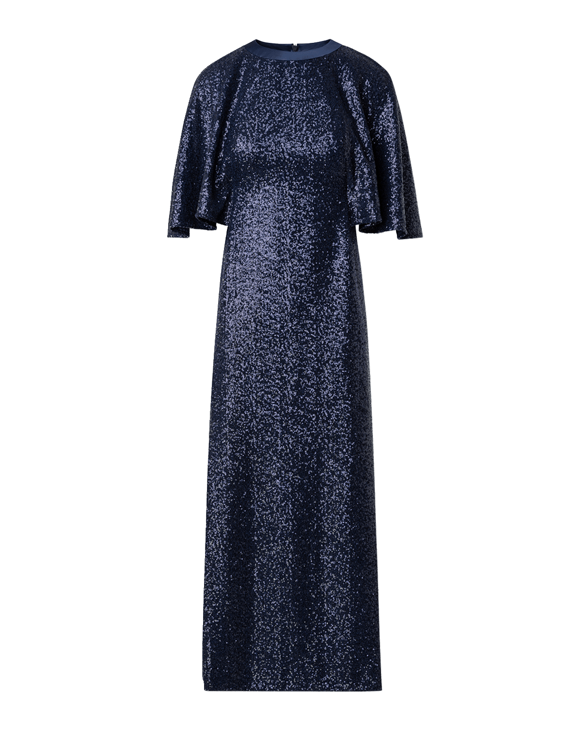 Akris Sequin Jersey Cape Dress