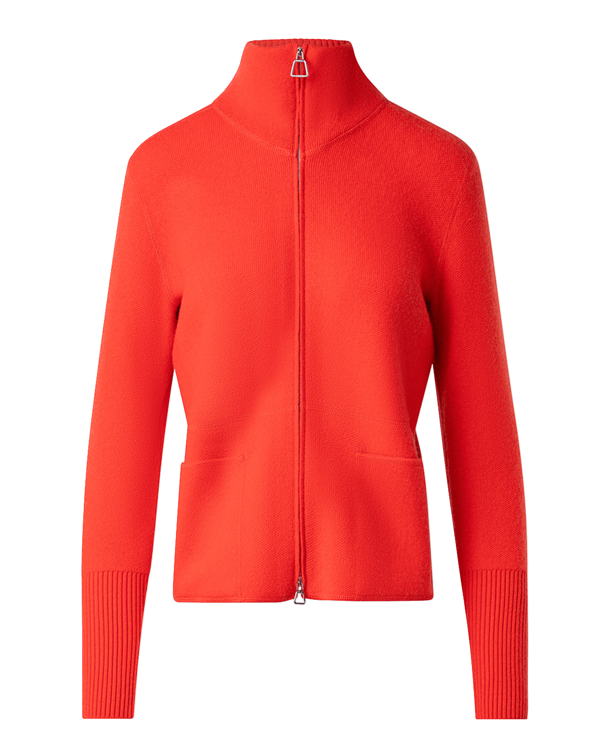 Akris Cashmere Pique Knit Zip-Up Cardigan