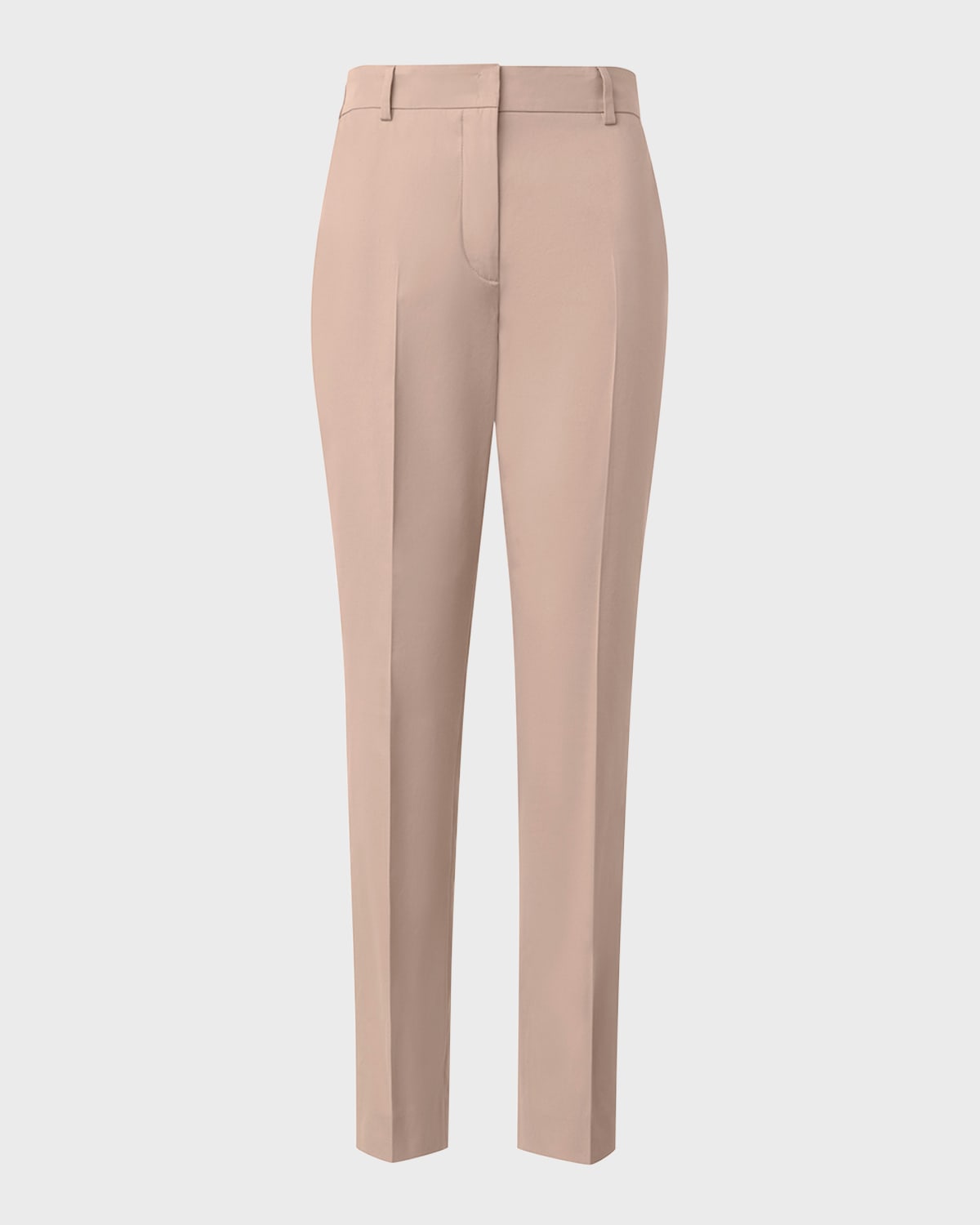 Akris Flavin Cotton Techno Gabardine Tapered-Leg Ankle Pants