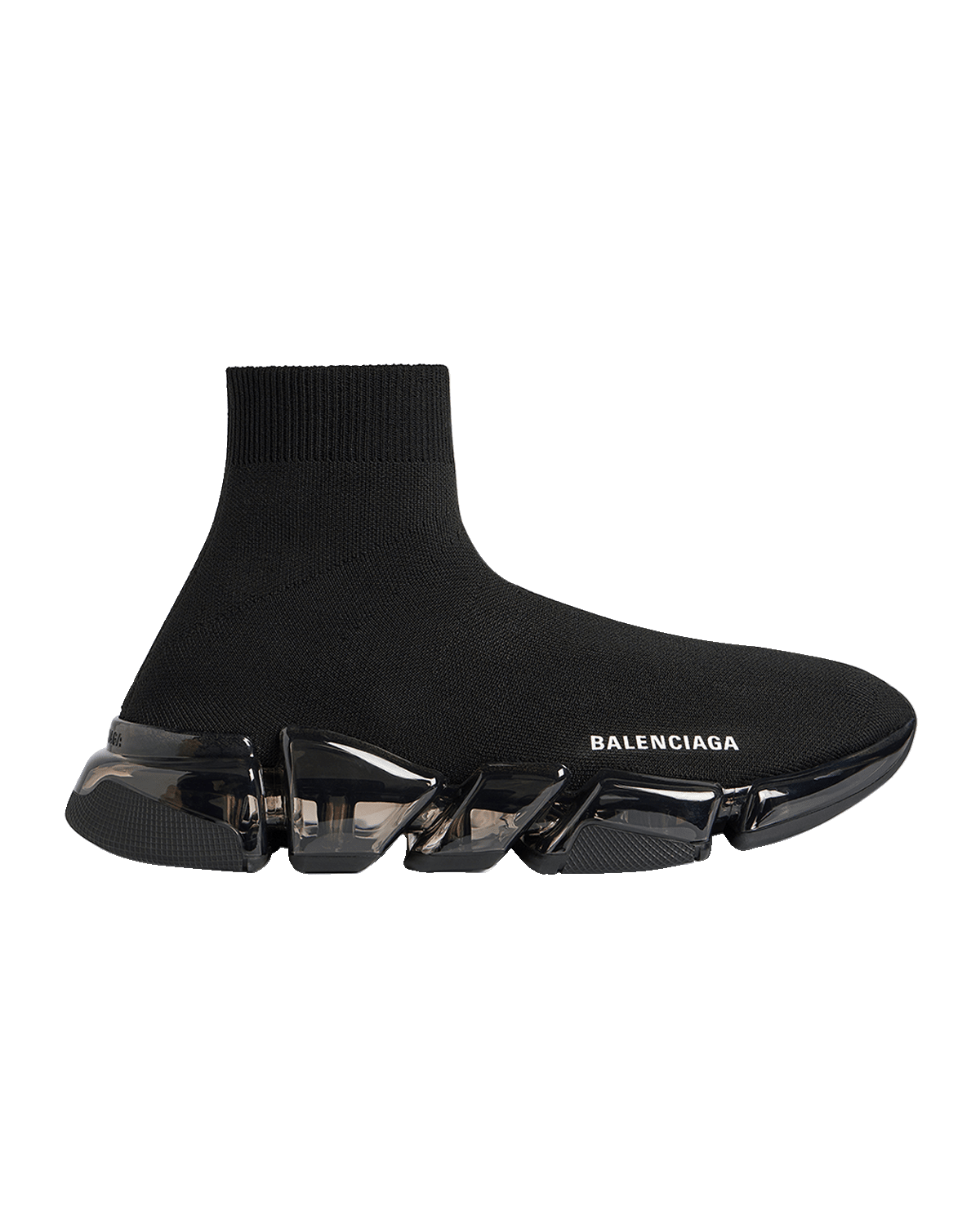 Balenciaga Speed 2.0 Knit Clear-Sole Sneakers