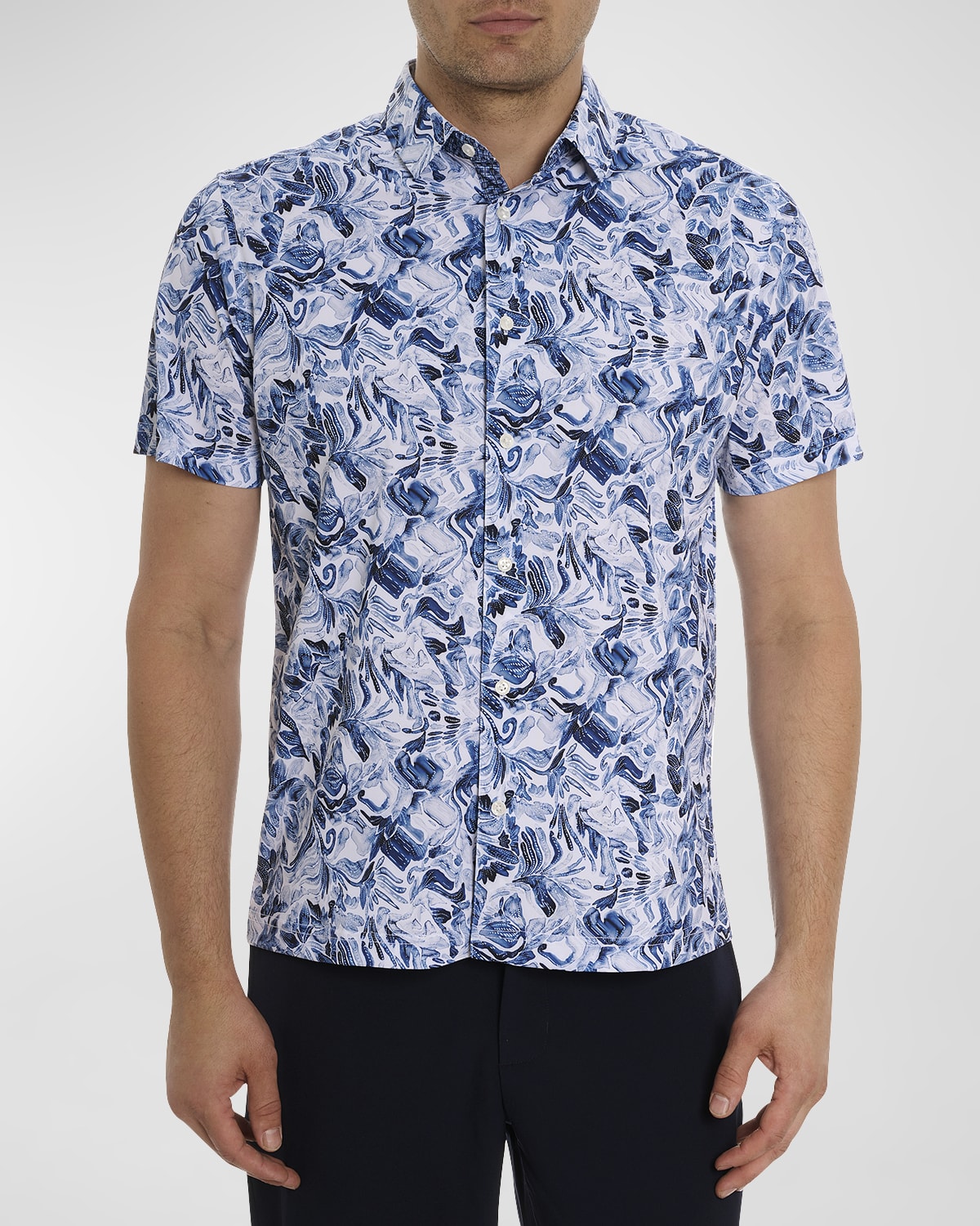 Robert Graham Men's Occasio Stretch Short-Sleeve Shirt