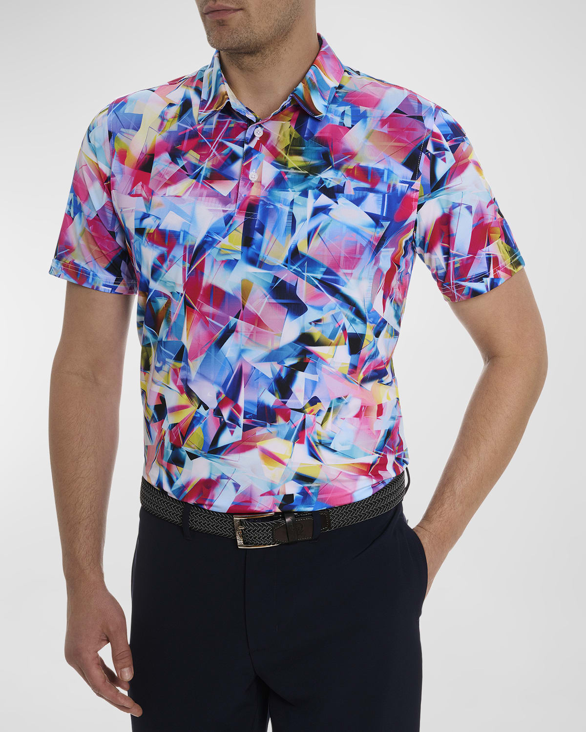 Robert Graham Men's Color Up Stretch Polo Shirt