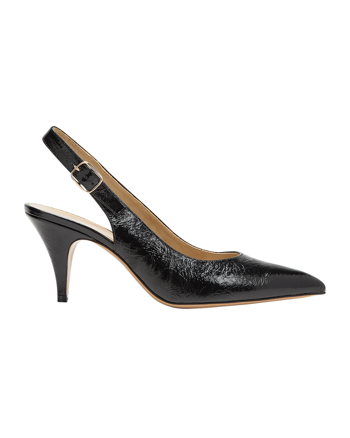 Khaite River Leather Slingback Pumps
