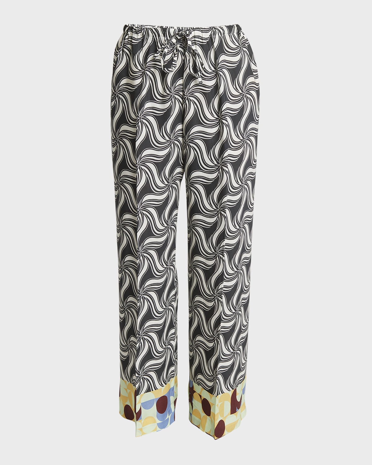 Dries Van Noten Puvis Printed Wide-Leg Pants