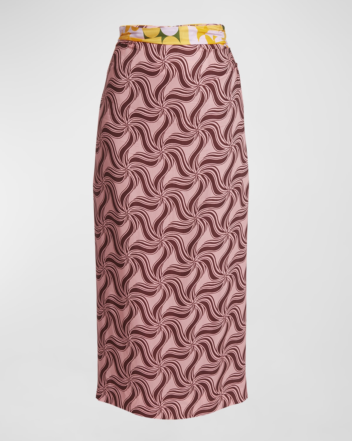 Dries Van Noten Stan Abstract Printed Maxi Skirt