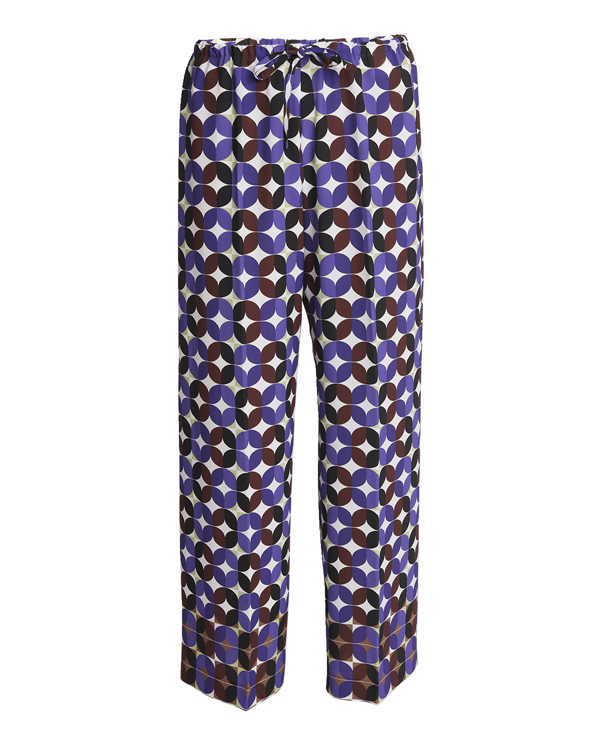 Dries Van Noten Puvis Printed Straight-Leg Pants