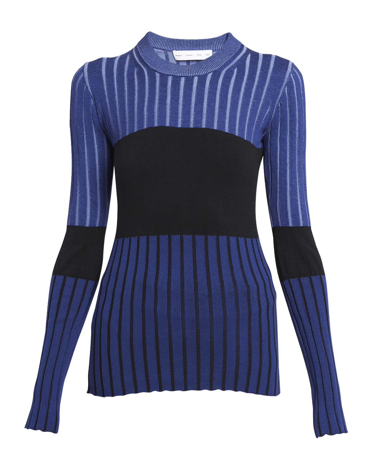 Proenza Schouler White Label Peyton Long-Sleeve Ribbed Shirt