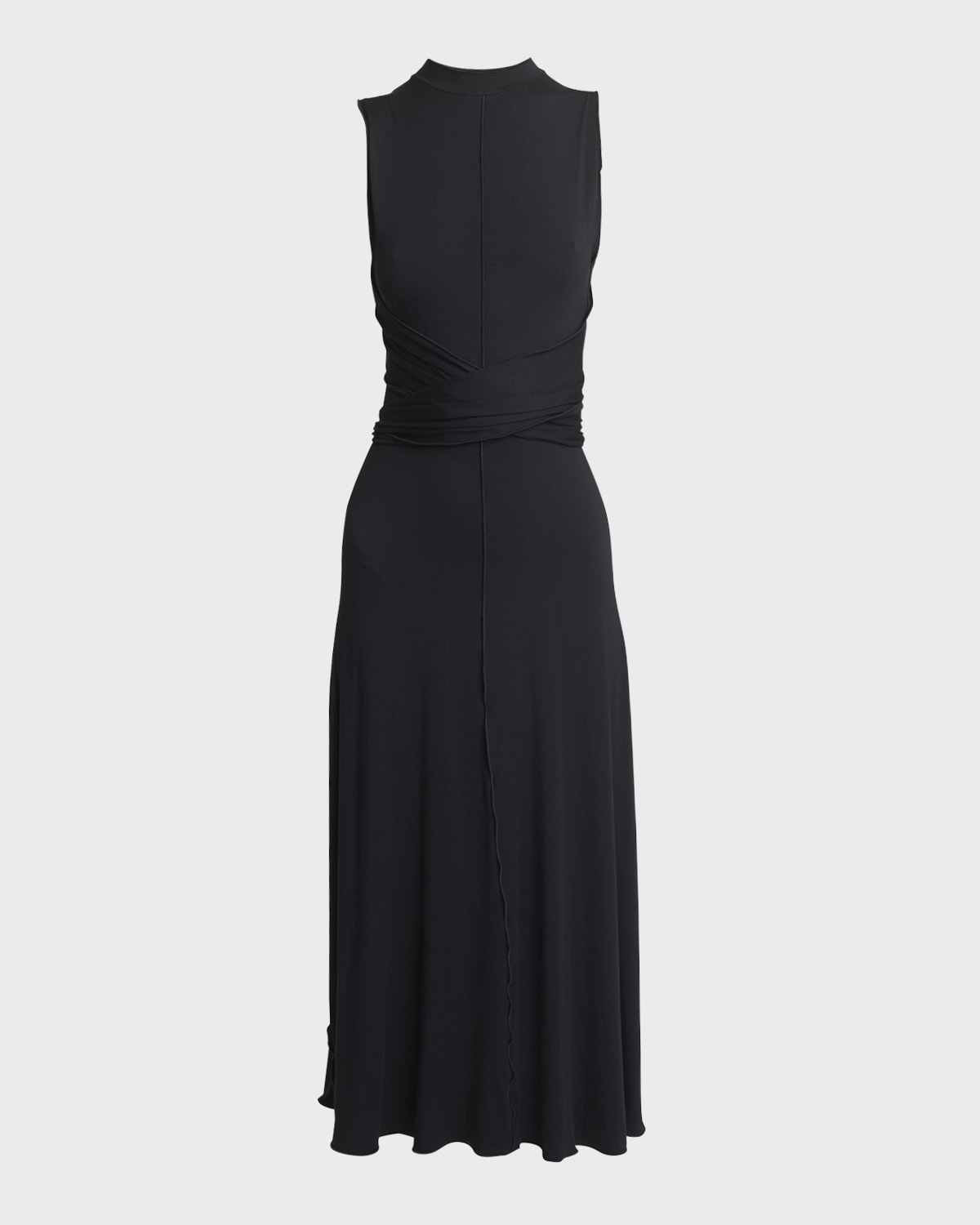 Proenza Schouler White Label Beatrice Crisscross Sleeveless Jersey Midi Dress