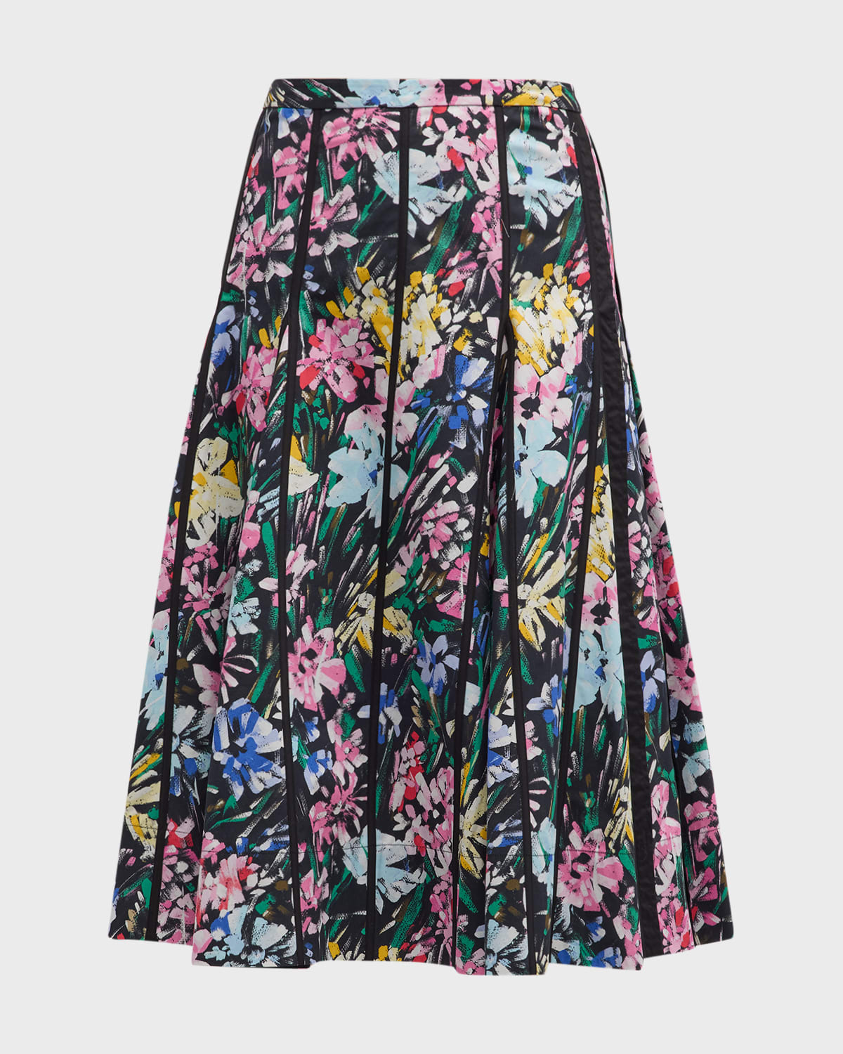 3.1 Phillip Lim Flowerworks Godet Knee-Length Skirt