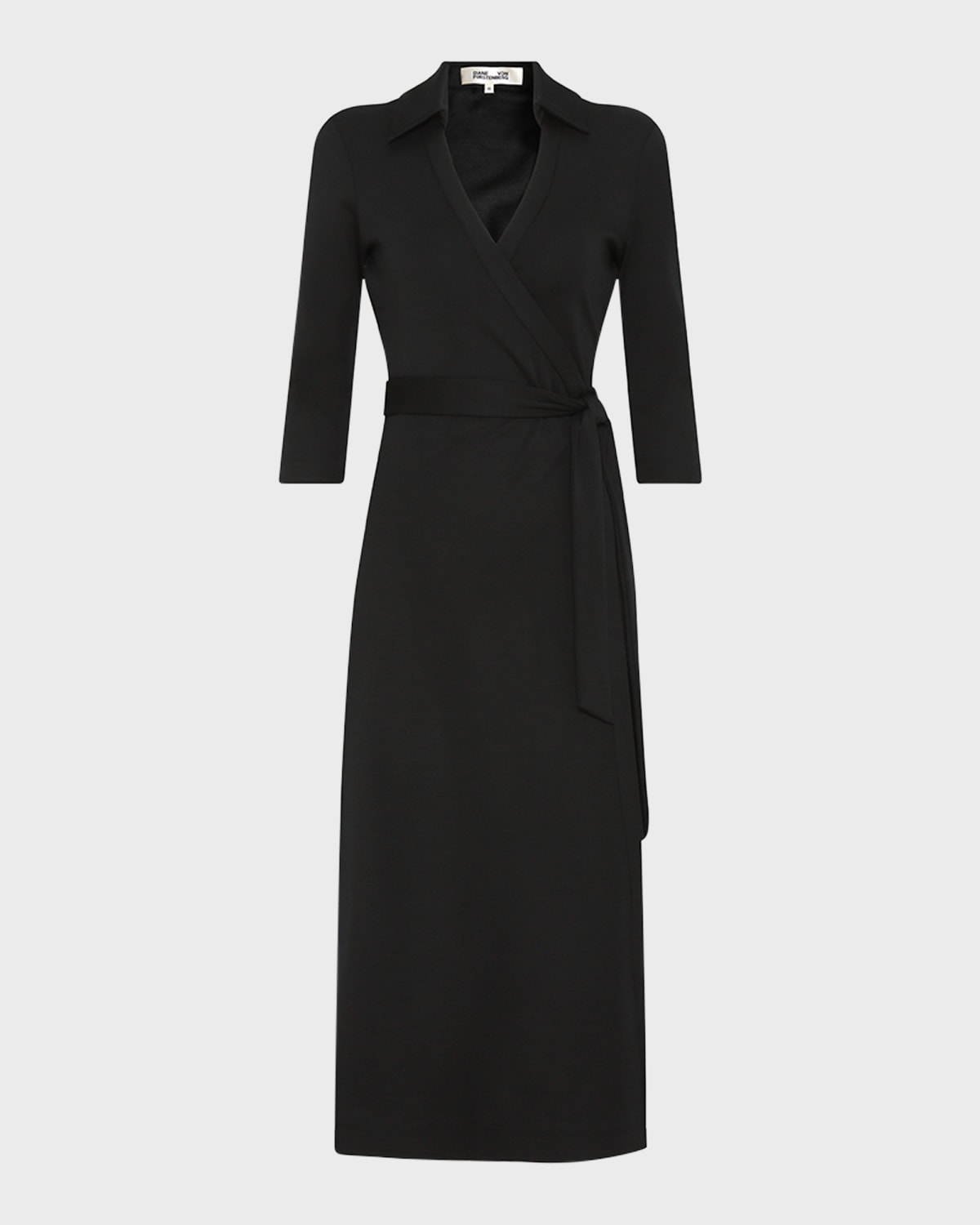 Diane von Furstenberg Abigail 3/4-Sleeve Midi Wrap Dress