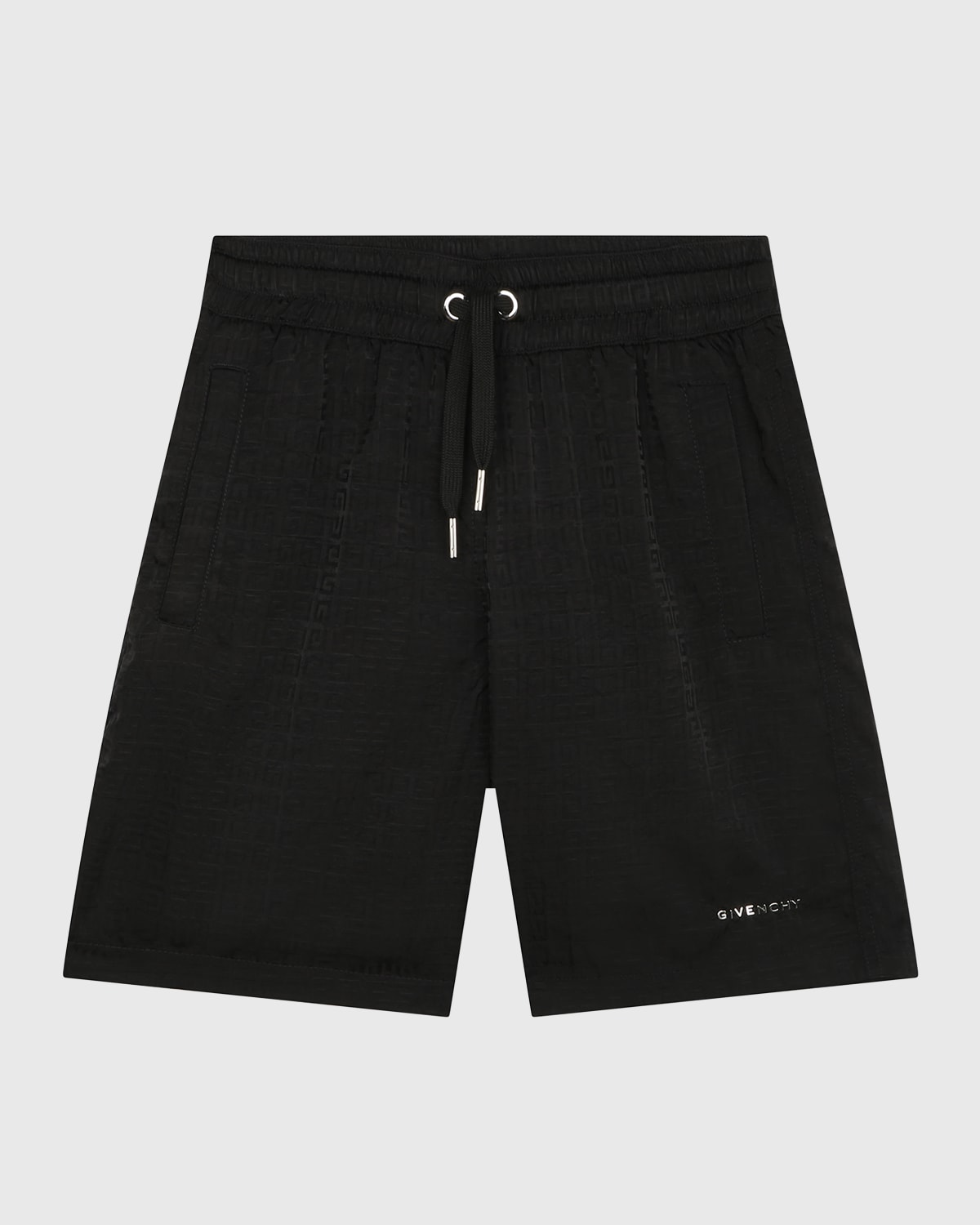Givenchy Boy's Drawstring 4G Jacquard Shorts, Size 4-6