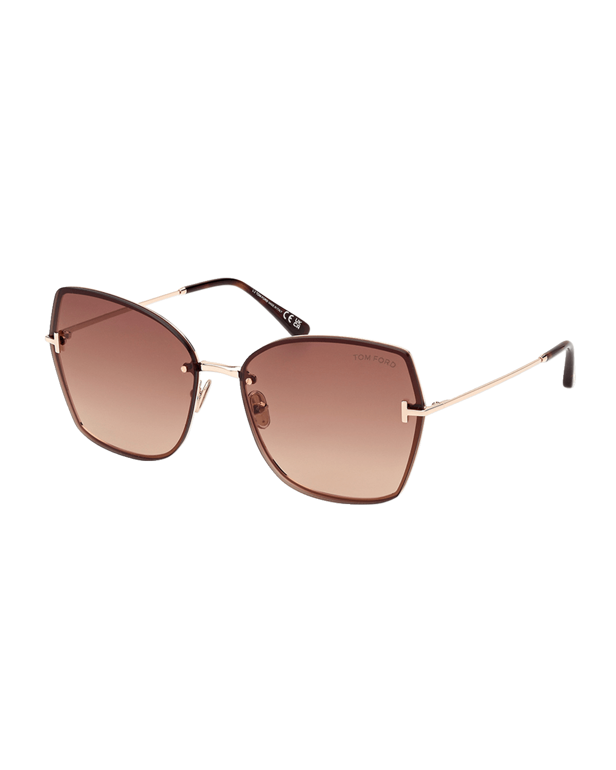 TOM FORD Nickie Metal Butterfly Sunglasses