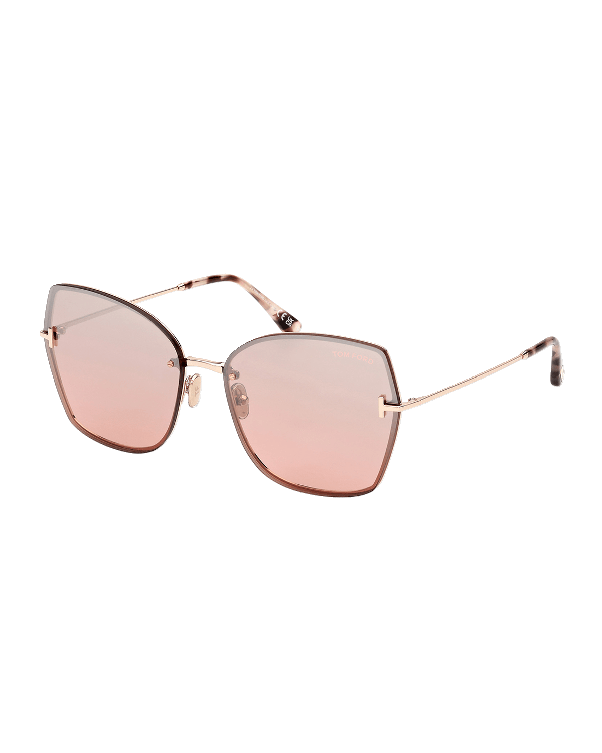 TOM FORD Nickie Metal Butterfly Sunglasses