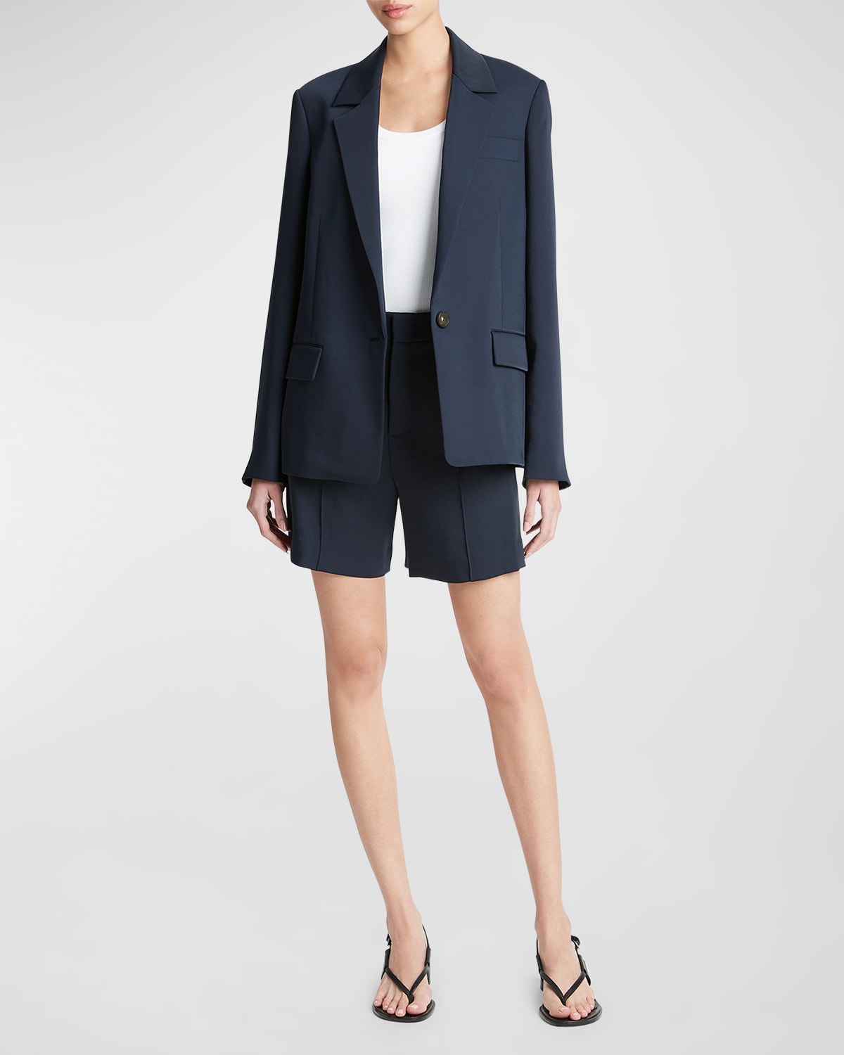 Vince Suiting Single-Breasted Blazer