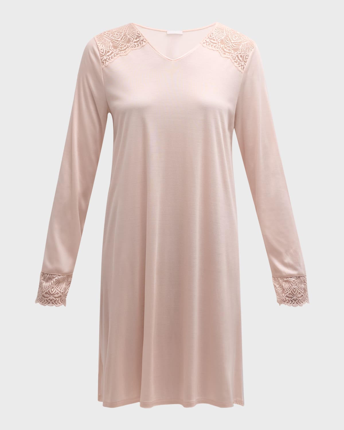 Hanro Josephine Lace-Trim Modal Nightgown