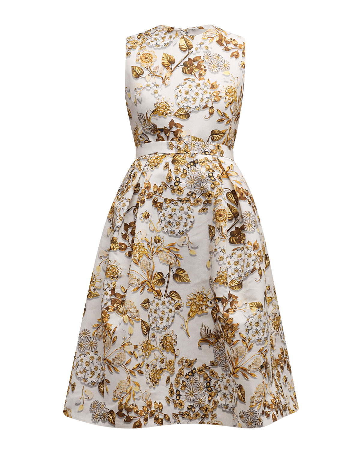 Mary Katrantzou Hepburn Floral-Print Sleeveless Fit-&-Flare Dress
