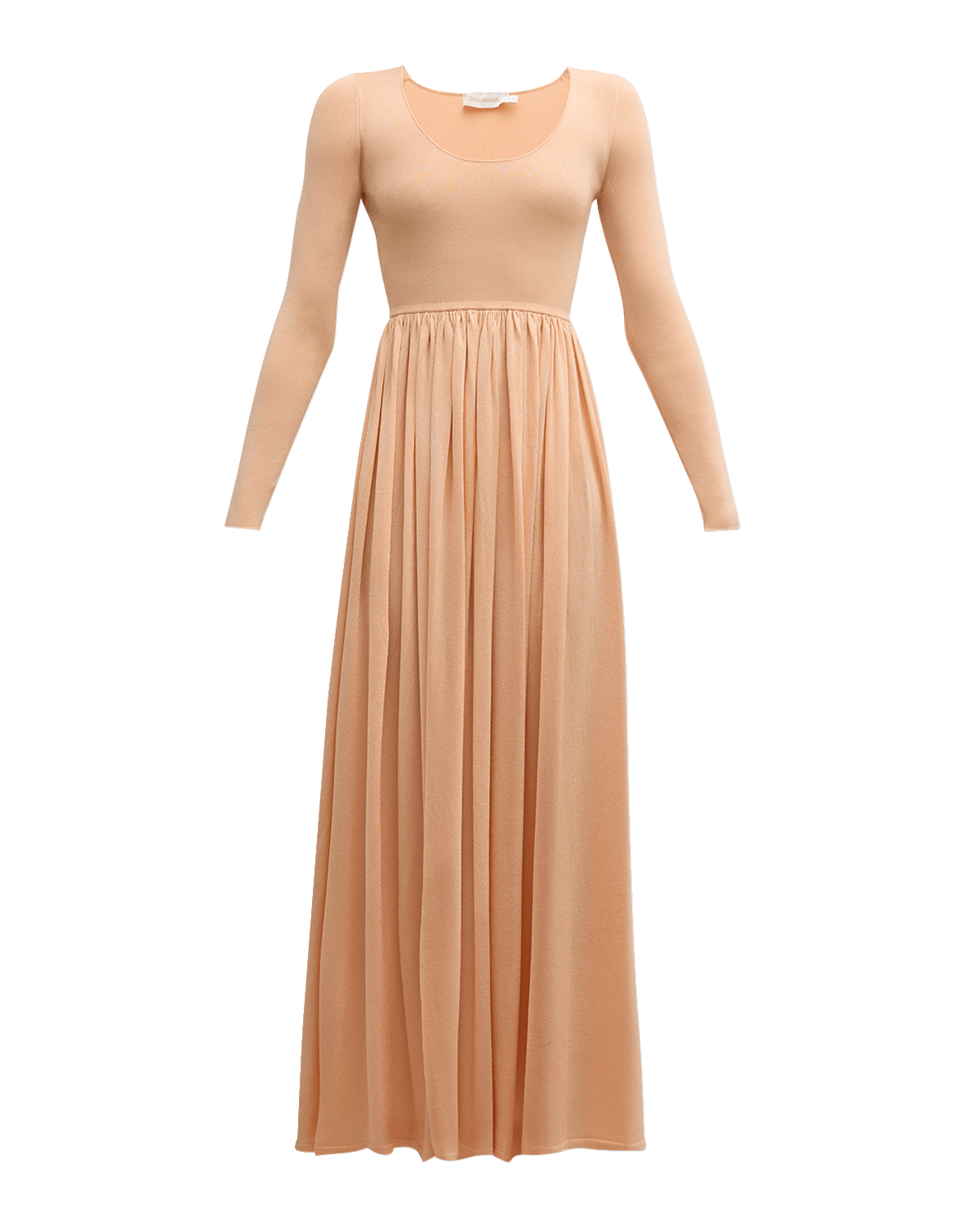 Zimmermann Natura Metallic Scoop Maxi Dress