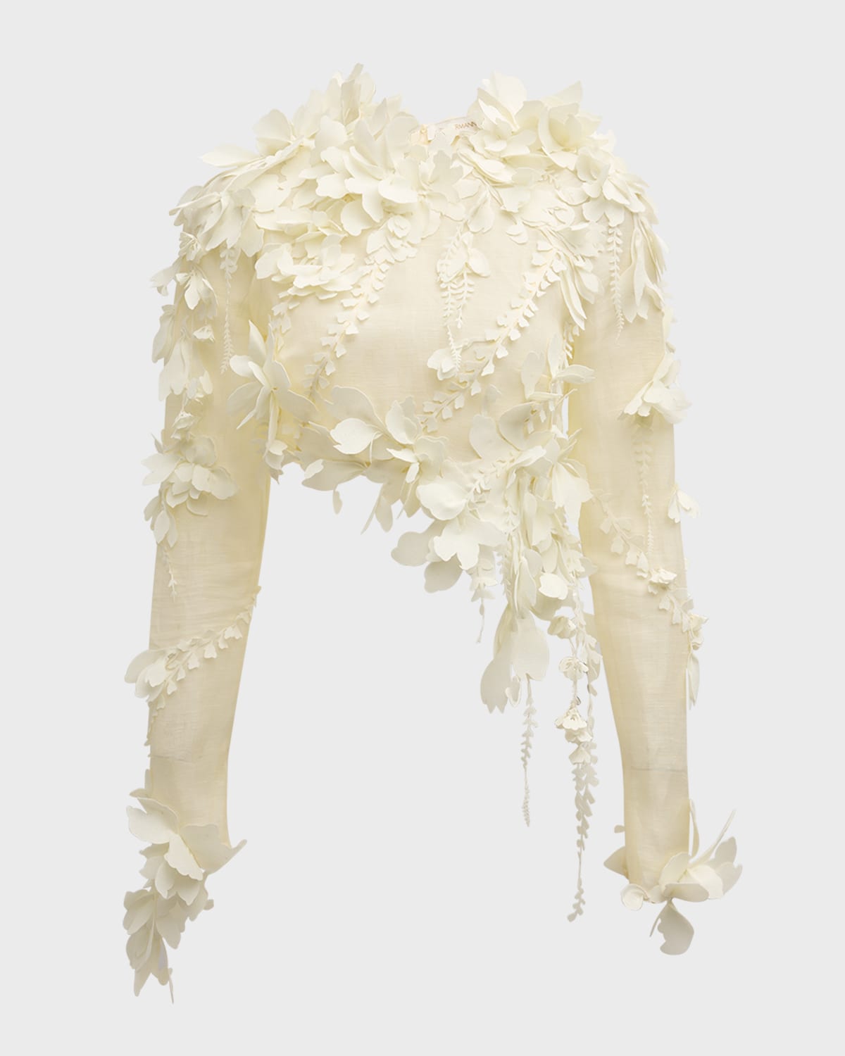 Zimmermann Harmony Lasercut Crop Top