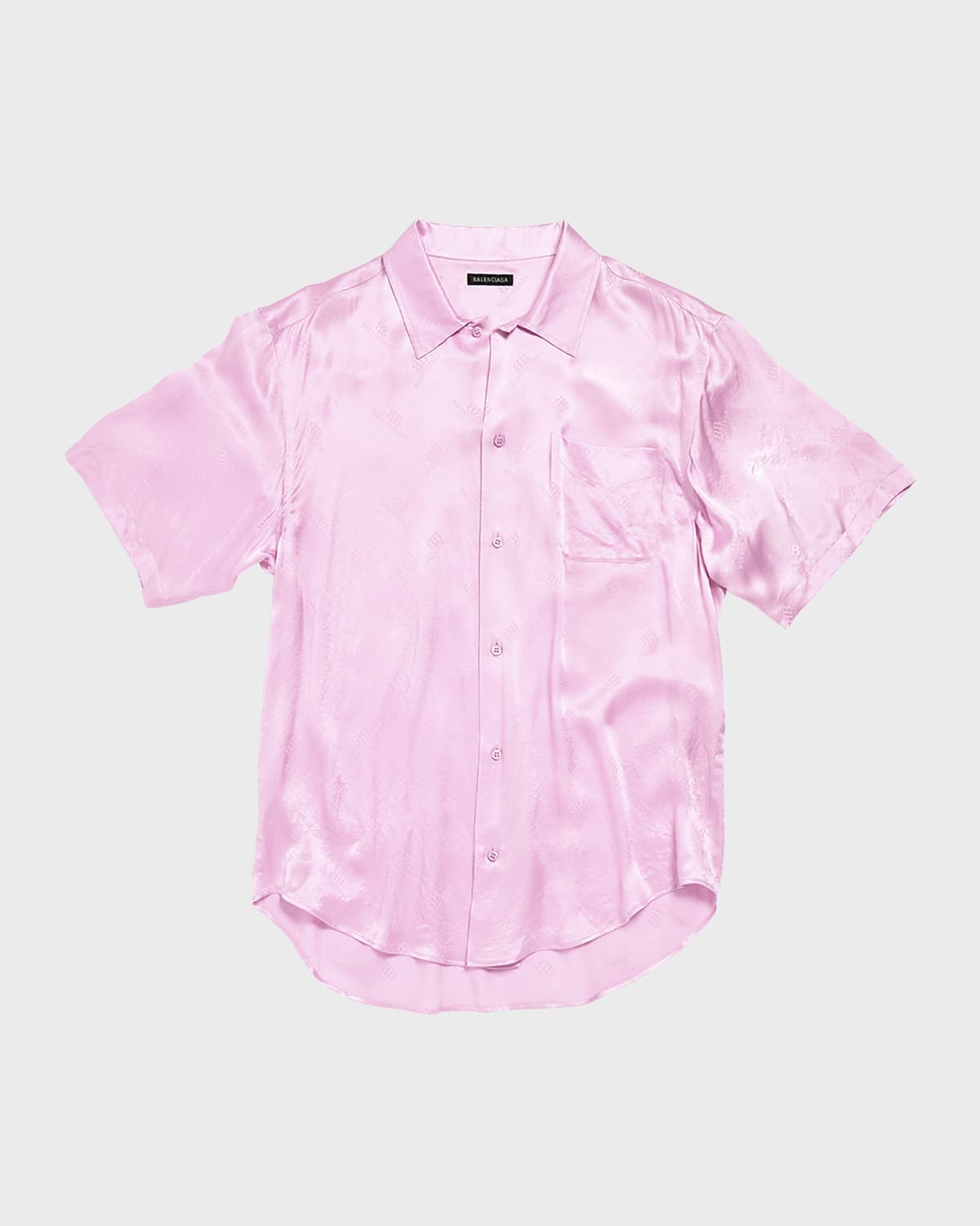 Balenciaga Postcard All-Over Print Minimal Shirt