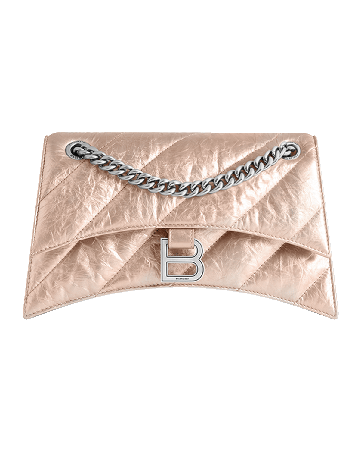 Balenciaga Crush Small Metallic Chain Shoulder Bag