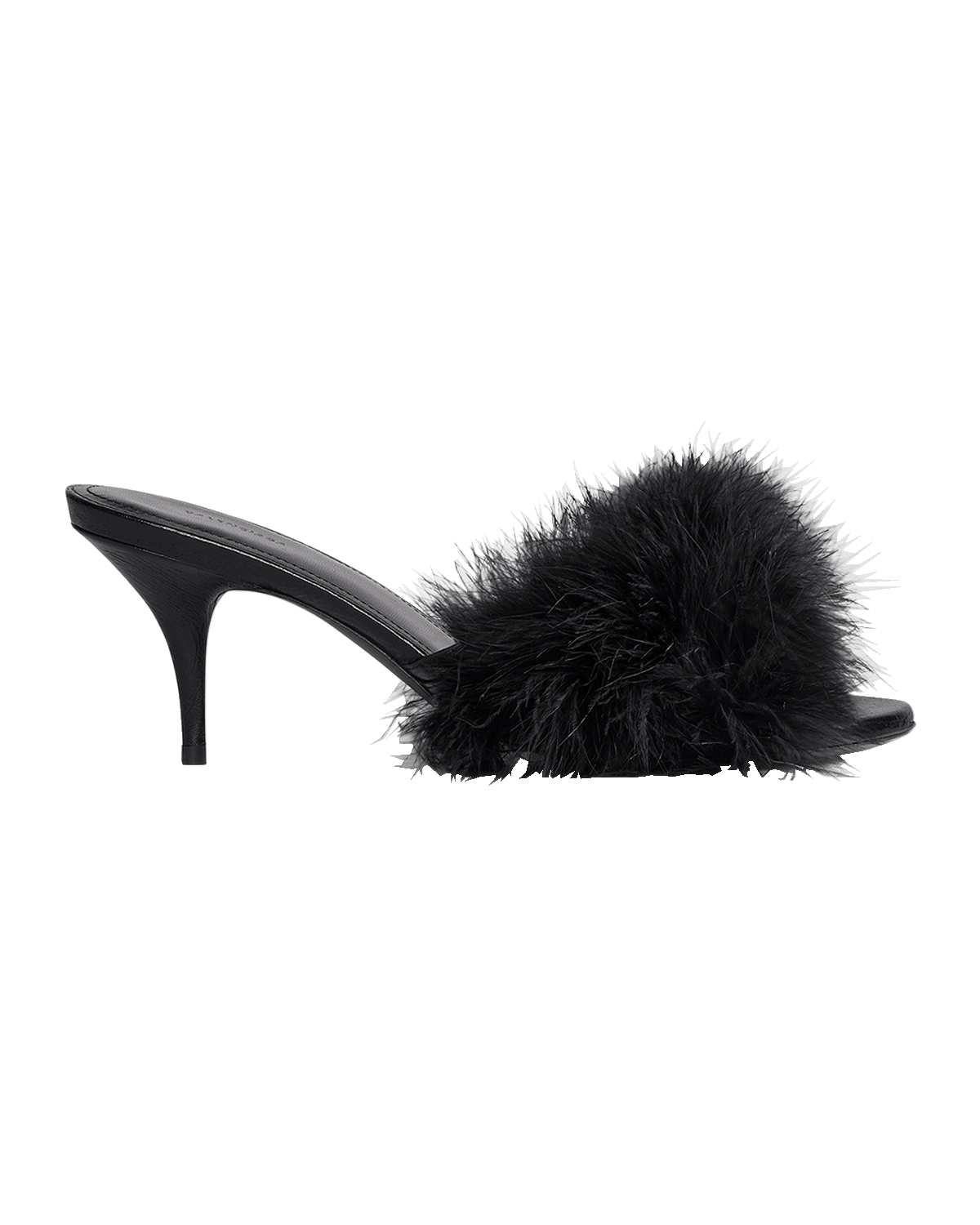 Balenciaga Boudoir Feather Mule Sandals