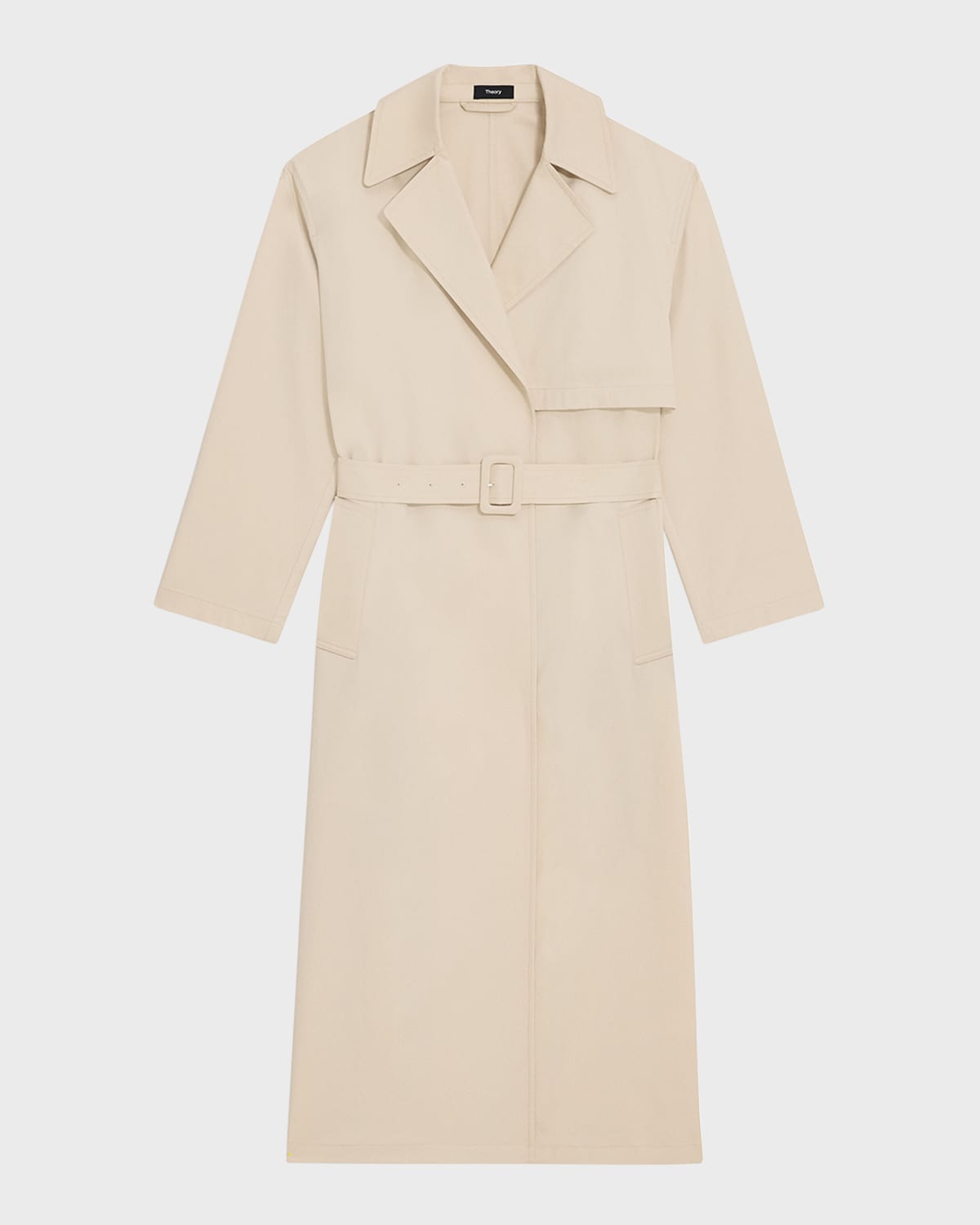 Theory Single-Breasted Wrap Trench Coat