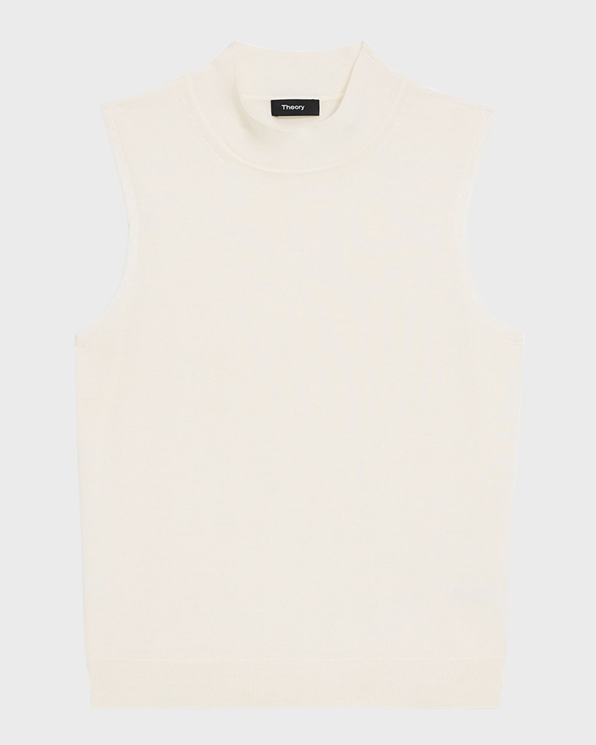 Theory Regal Merino Wool Mock-Neck Shell Top