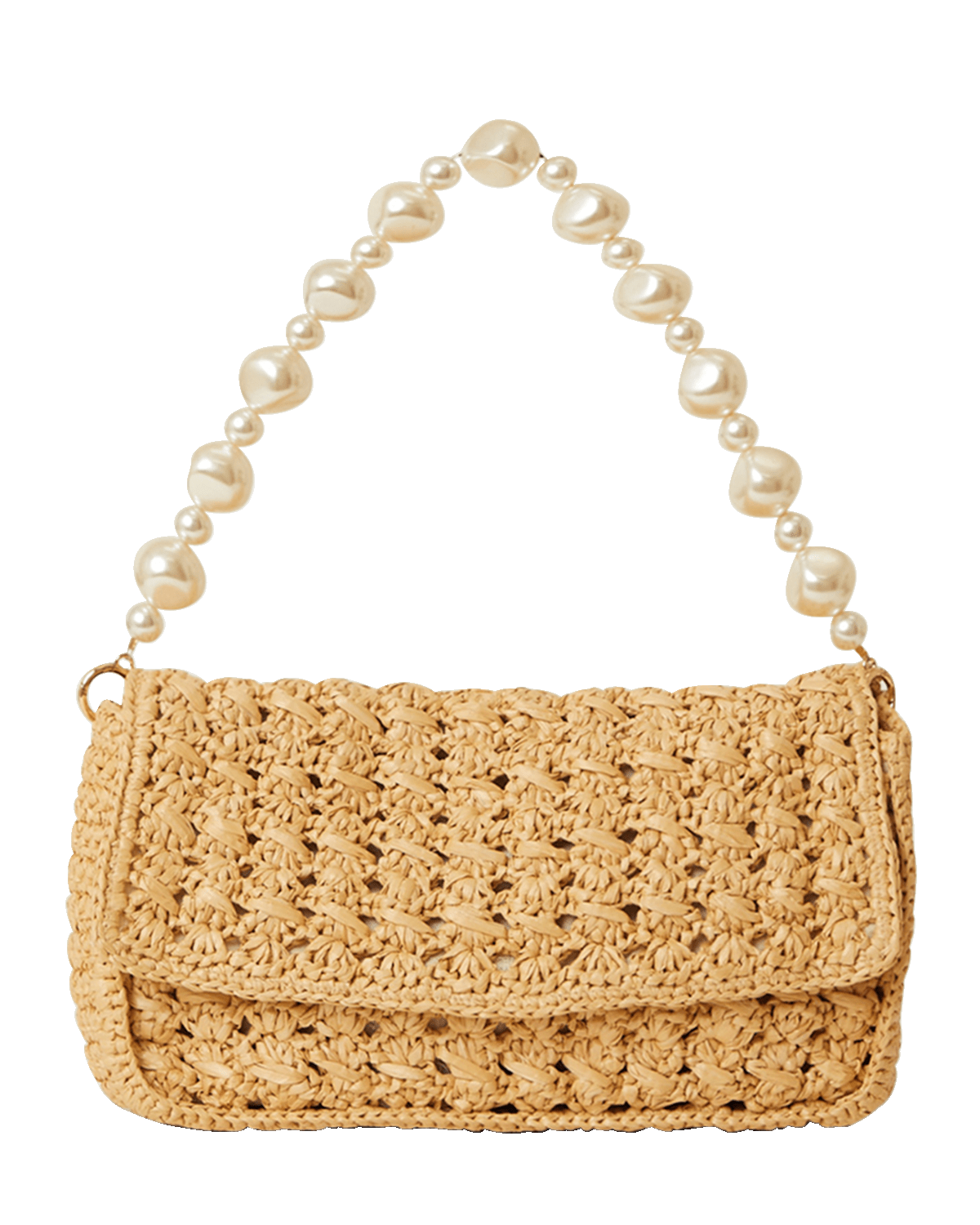 BTB Los Angeles Shiloh Pearly Flap Shoulder Bag