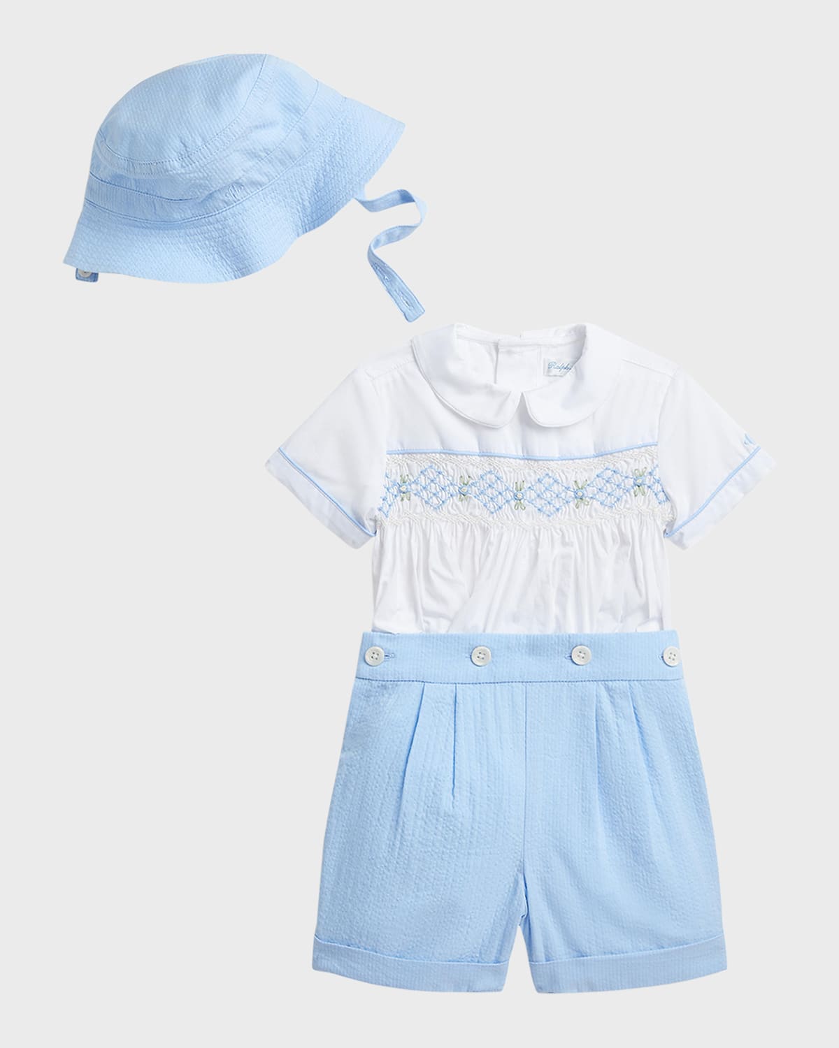 Ralph Lauren Childrenswear Boy's Broadcloth Shirt, Size 9M-24M