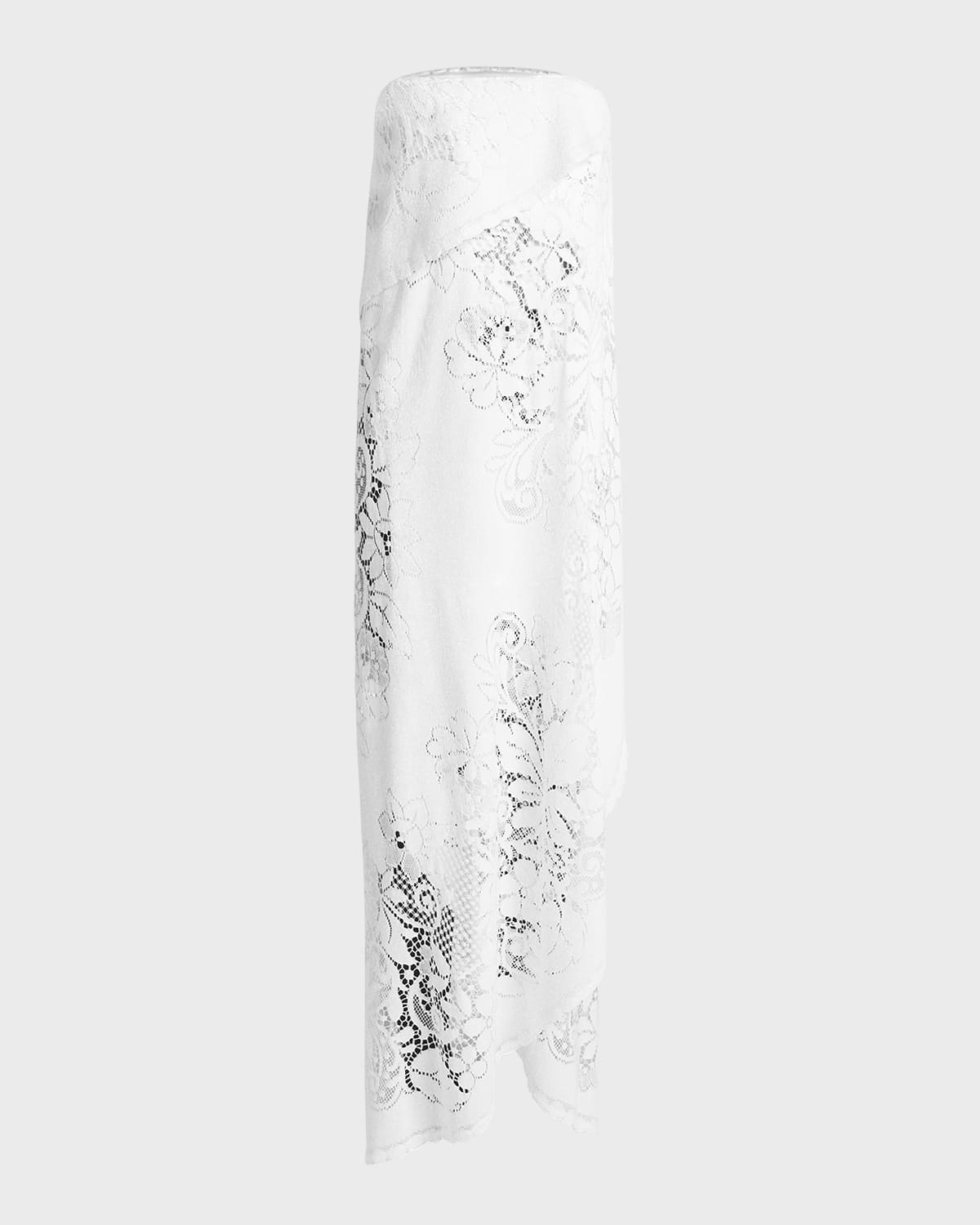 Balenciaga Upcycled Tablecloth Dress