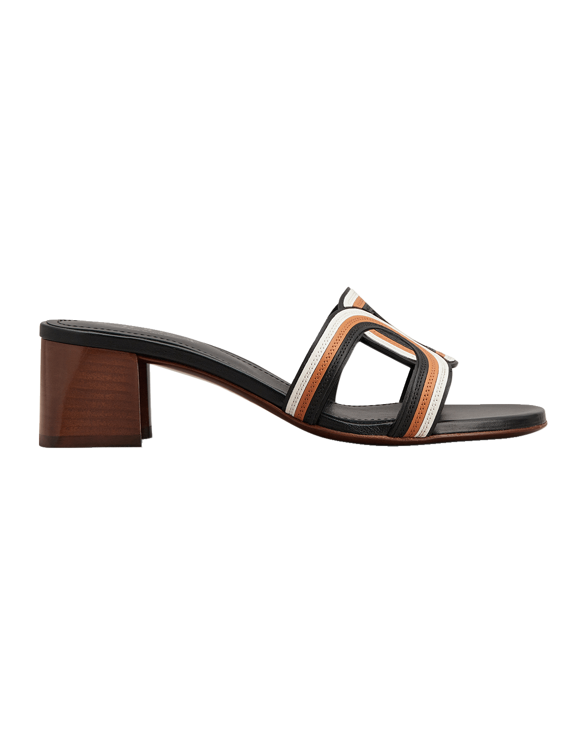 Tod's Tricolor Leather Mule Sandals