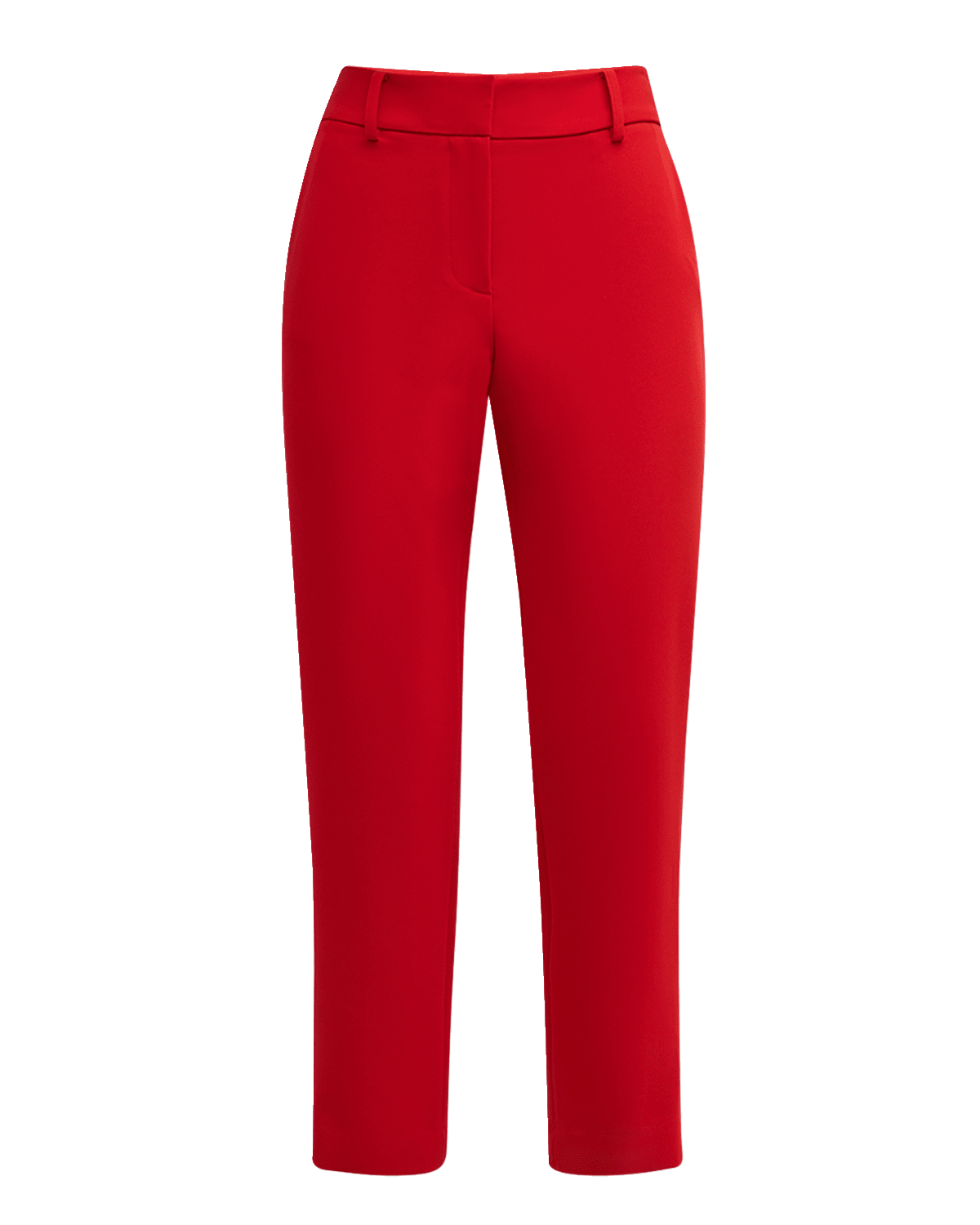 Milly Nicola Cropped Straight-Leg Cady Pants