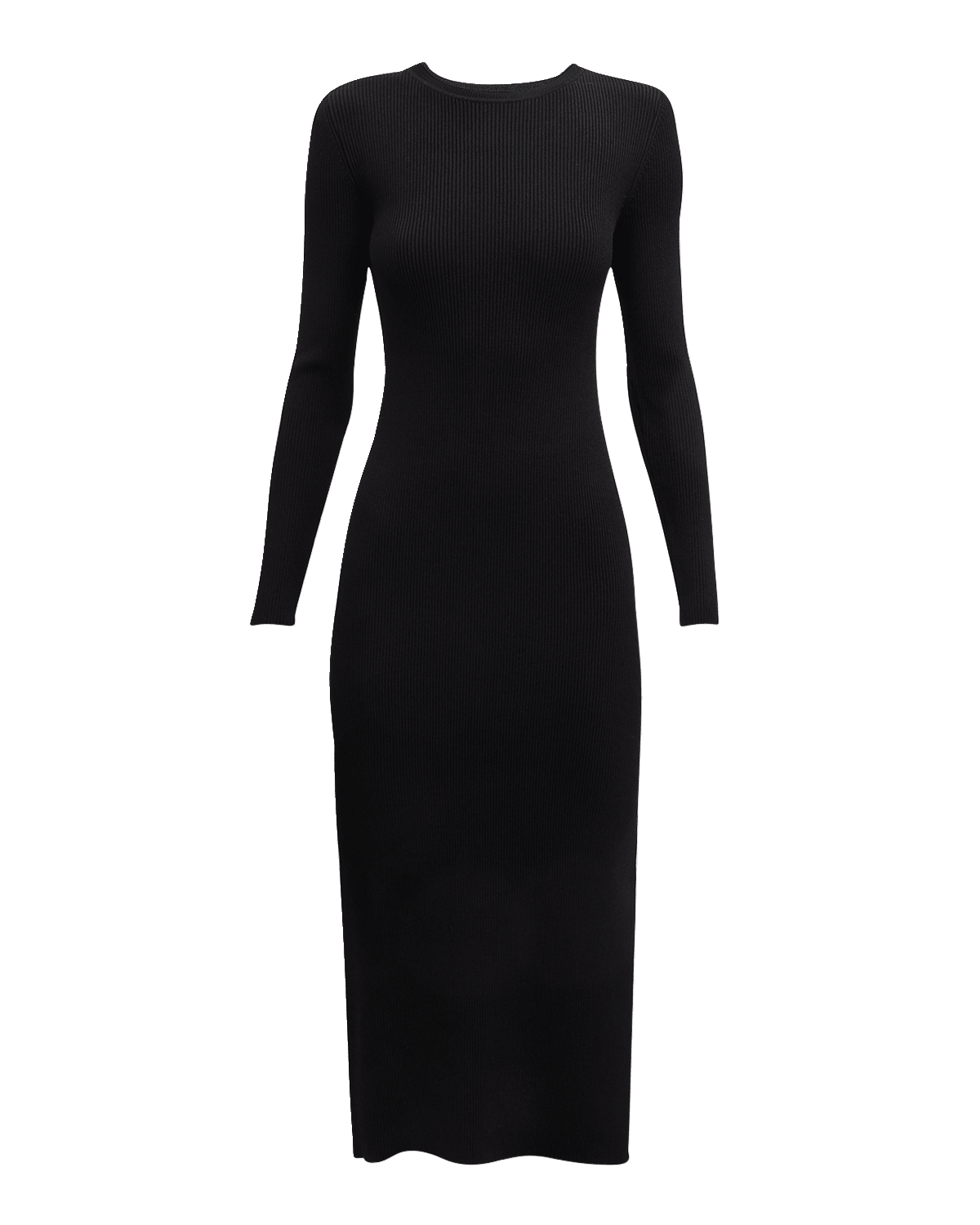 Milly Ribbed Butterfly Lace-Back Bodycon Midi Dress