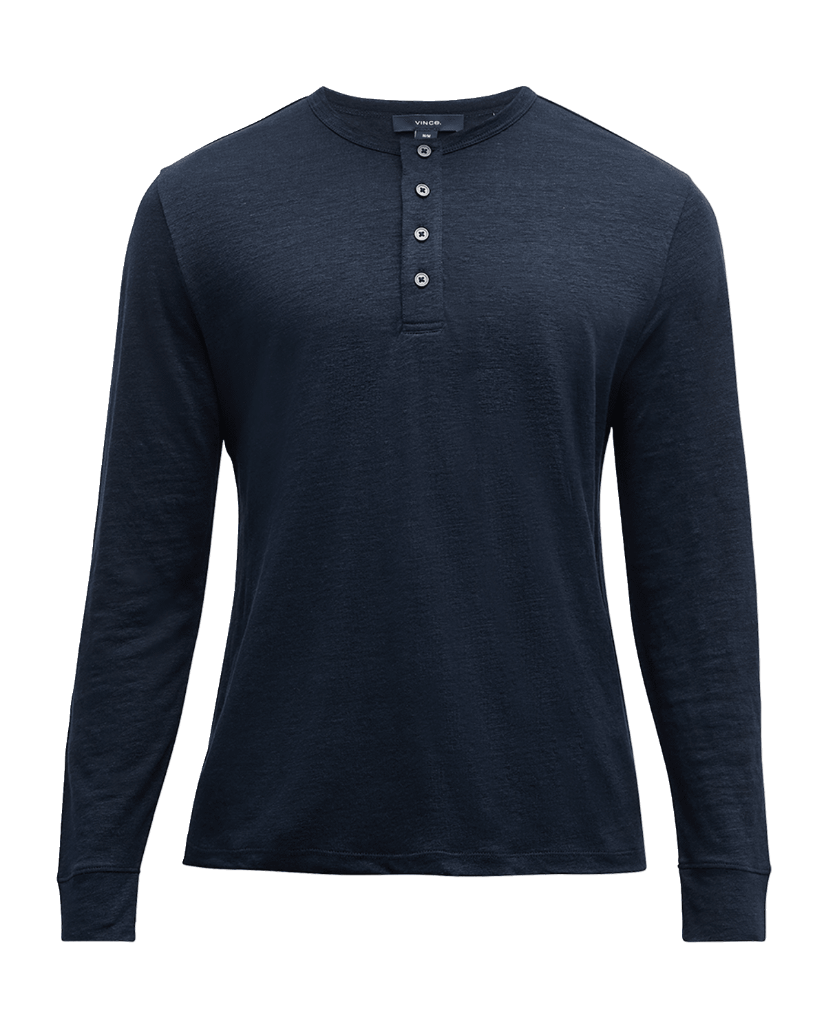 Vince Men's Linen Henley Shirt