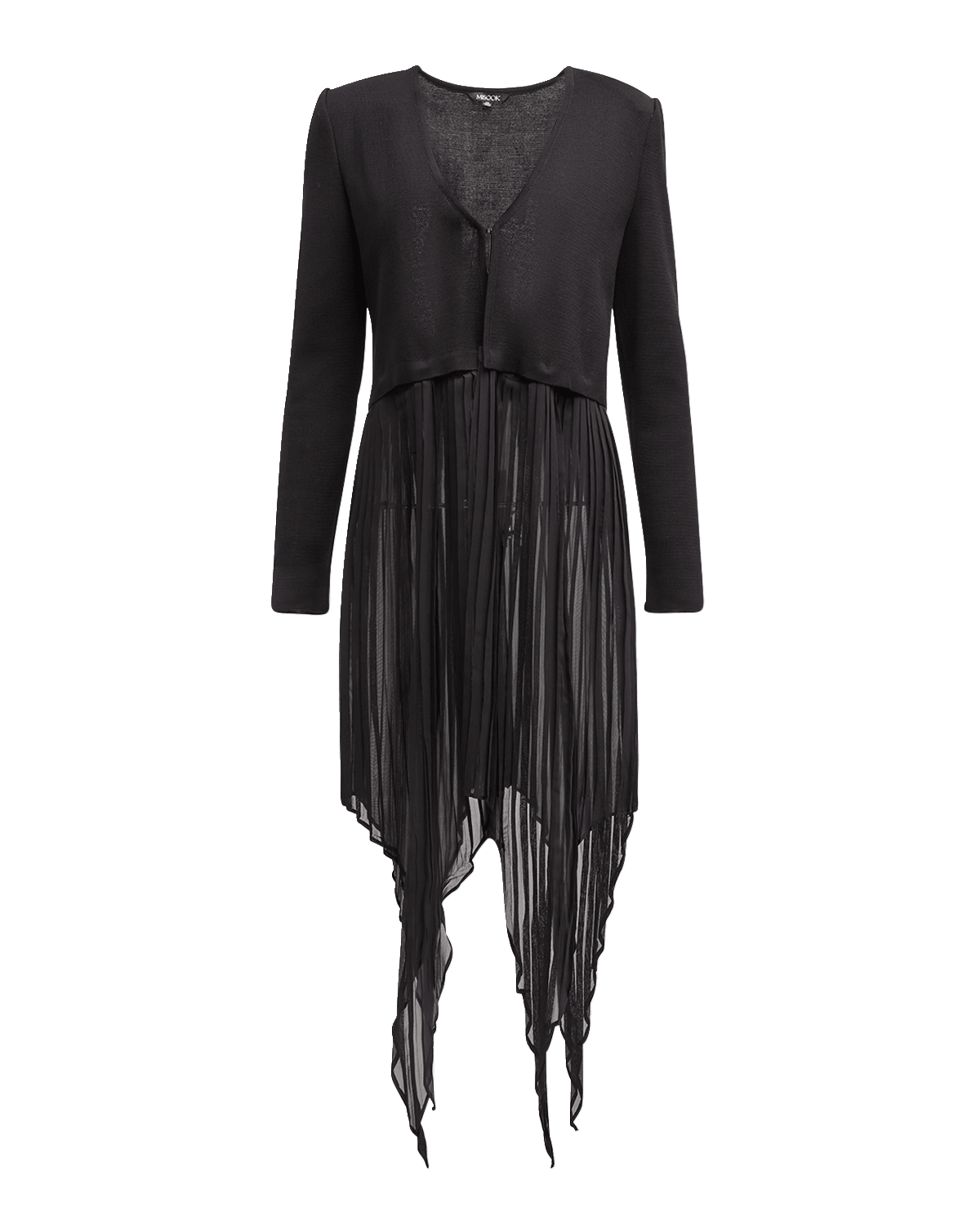 Misook Removable Fringe Knit Jacket