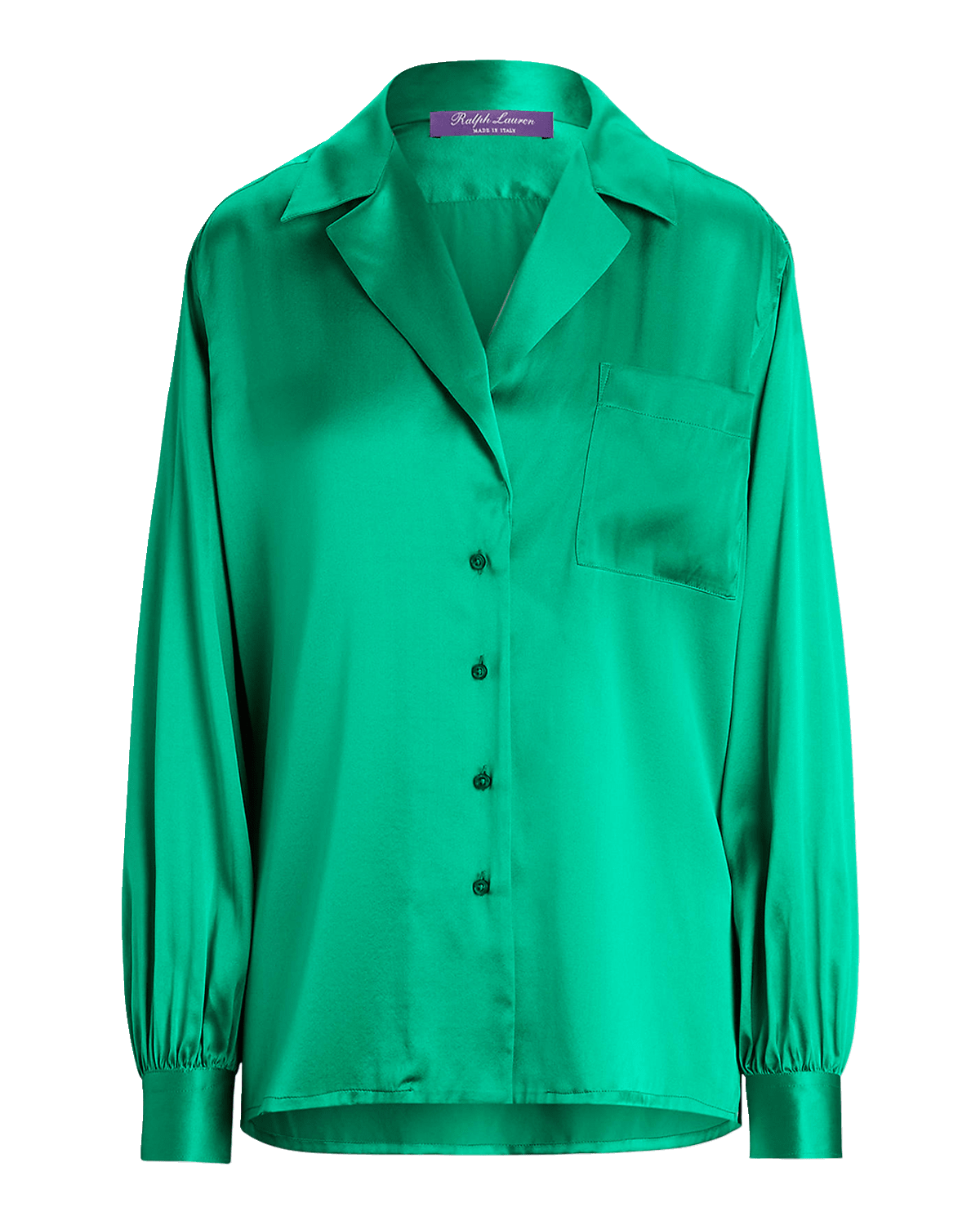 Ralph Lauren Collection Roslin Washed Stretch Charmeuse Shirt