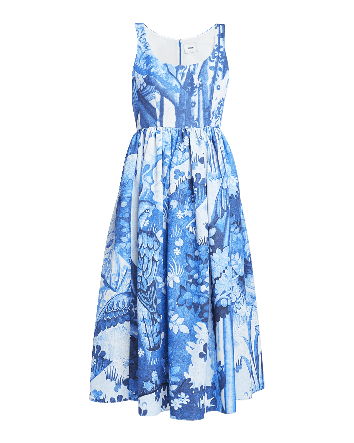 Erdem Sleeveless Fit-&-Flare Midi Dress