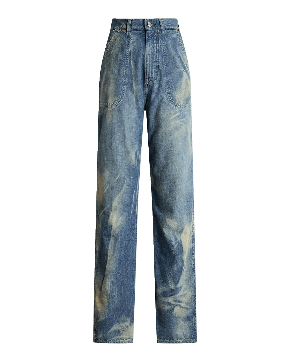 Ralph Lauren Collection Driss Wide-Leg Denim Jeans